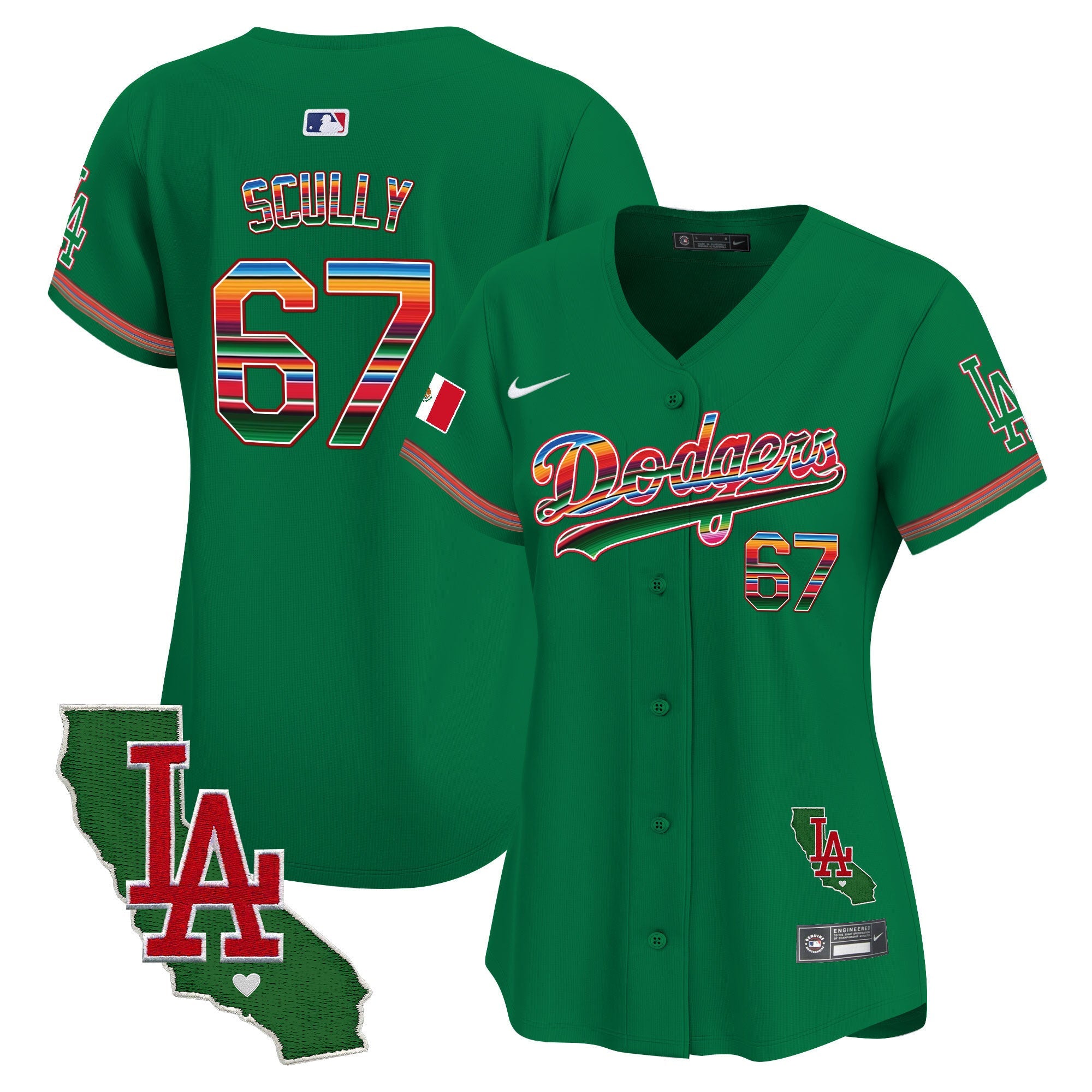 Women’s Mexico California Patch Vapor Premier Limited Jersey V2