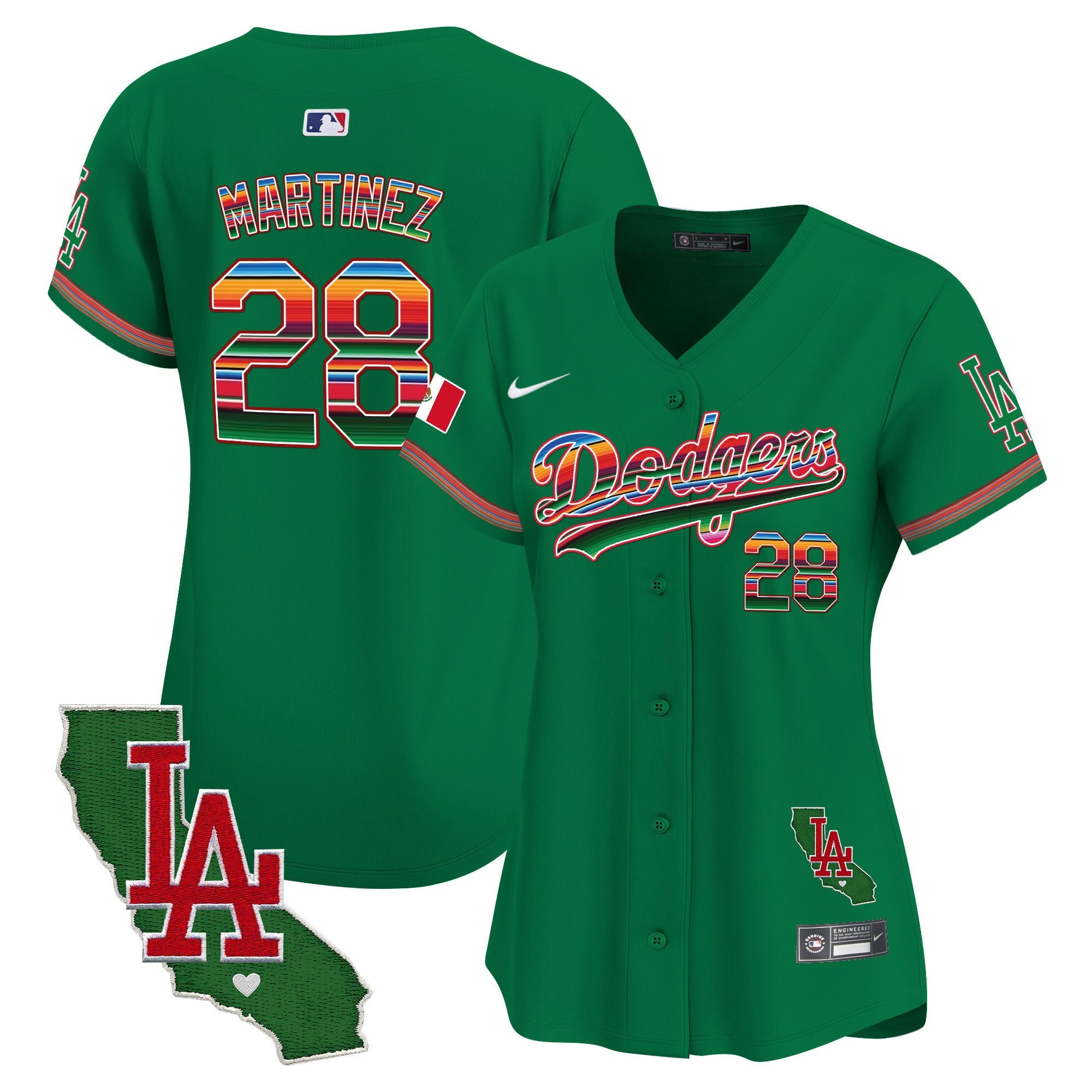 Women’s Mexico California Patch Vapor Premier Limited Jersey V2