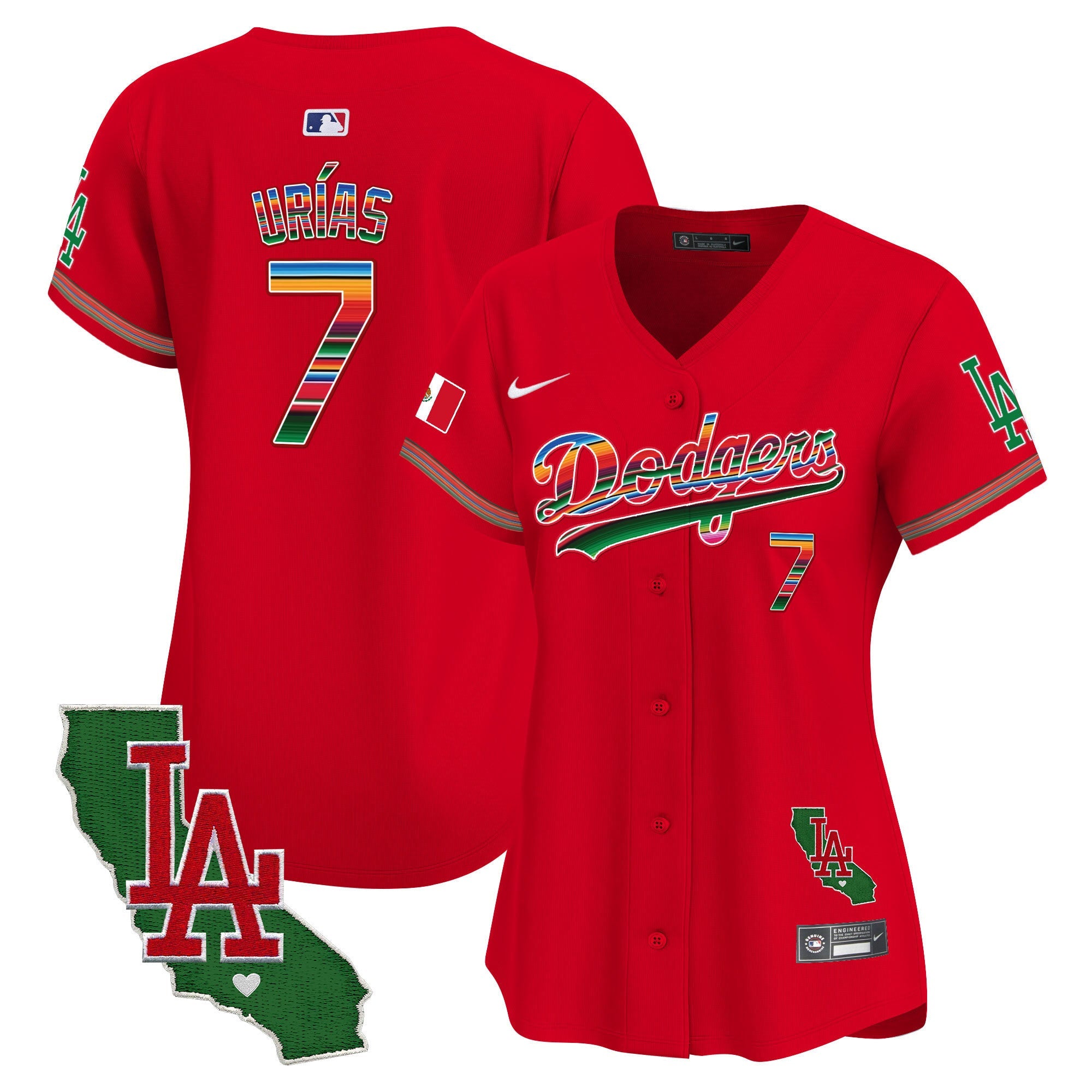 Women’s Mexico California Patch Vapor Premier Limited Jersey V2