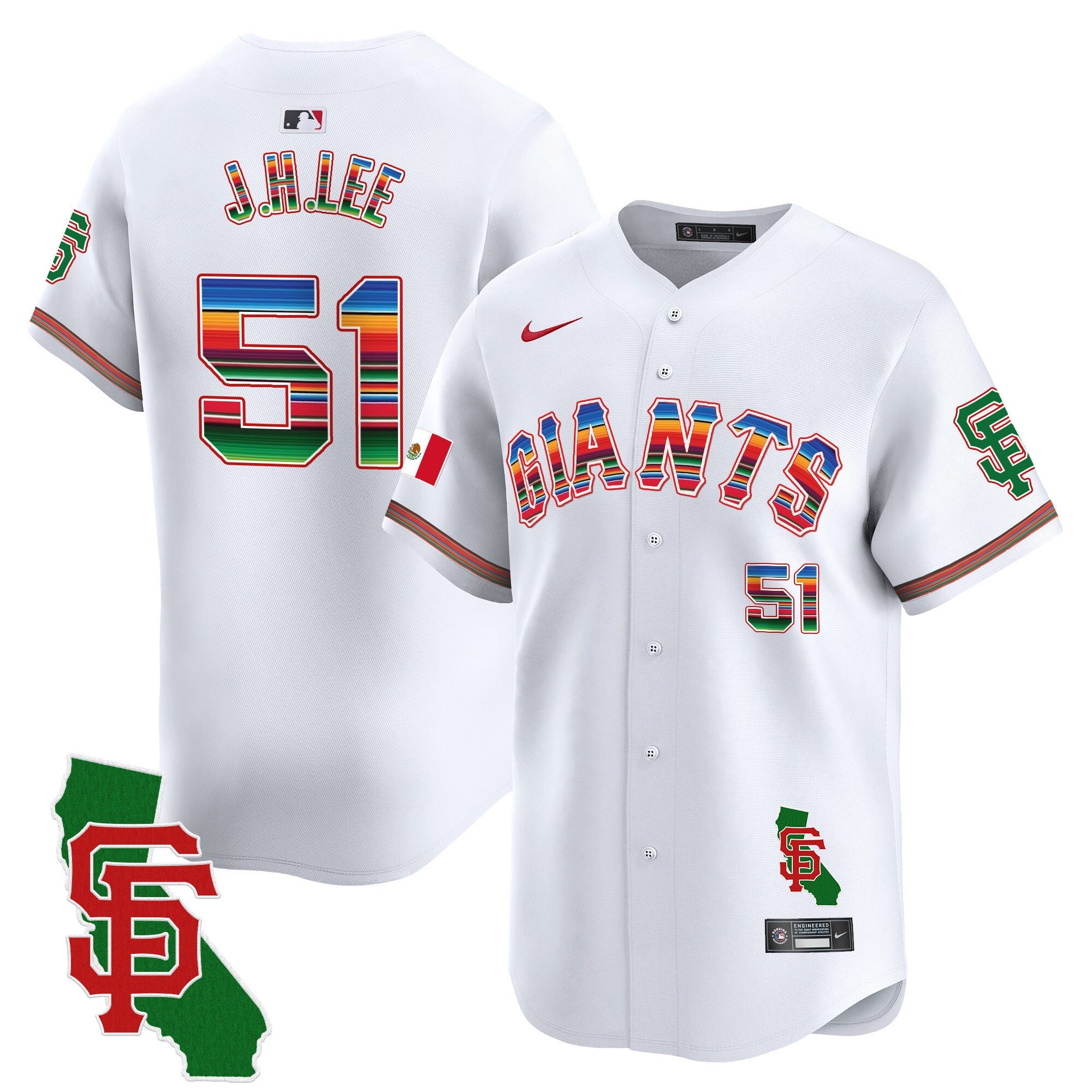 Men’s San Francisco Mexico California Patch Vapor Premier Limited Jersey