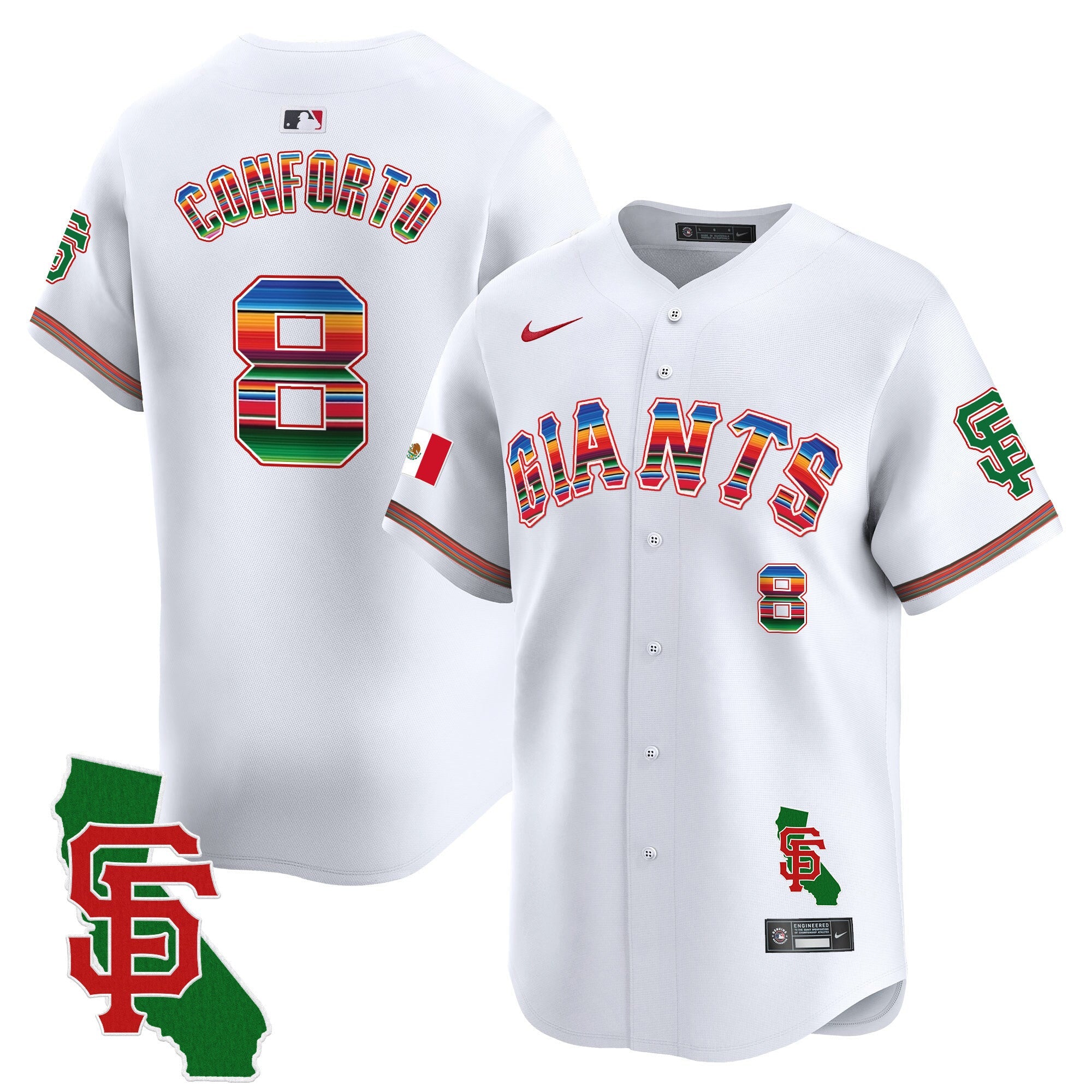 Men’s San Francisco Mexico California Patch Vapor Premier Limited Jersey