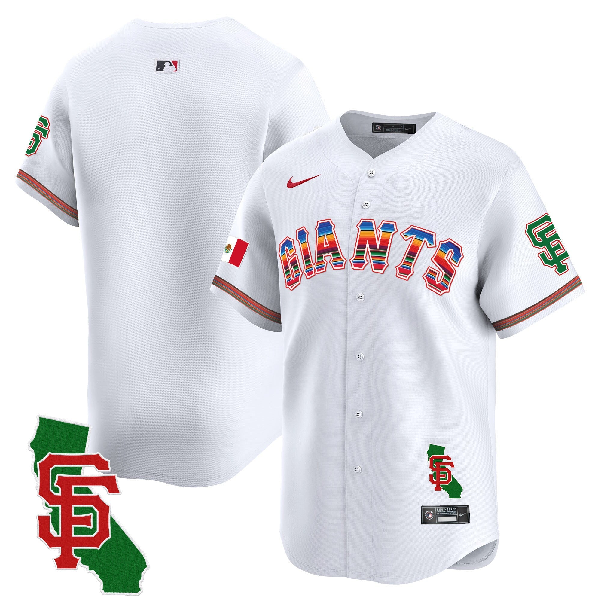 Men’s San Francisco Mexico California Patch Vapor Premier Limited Jersey