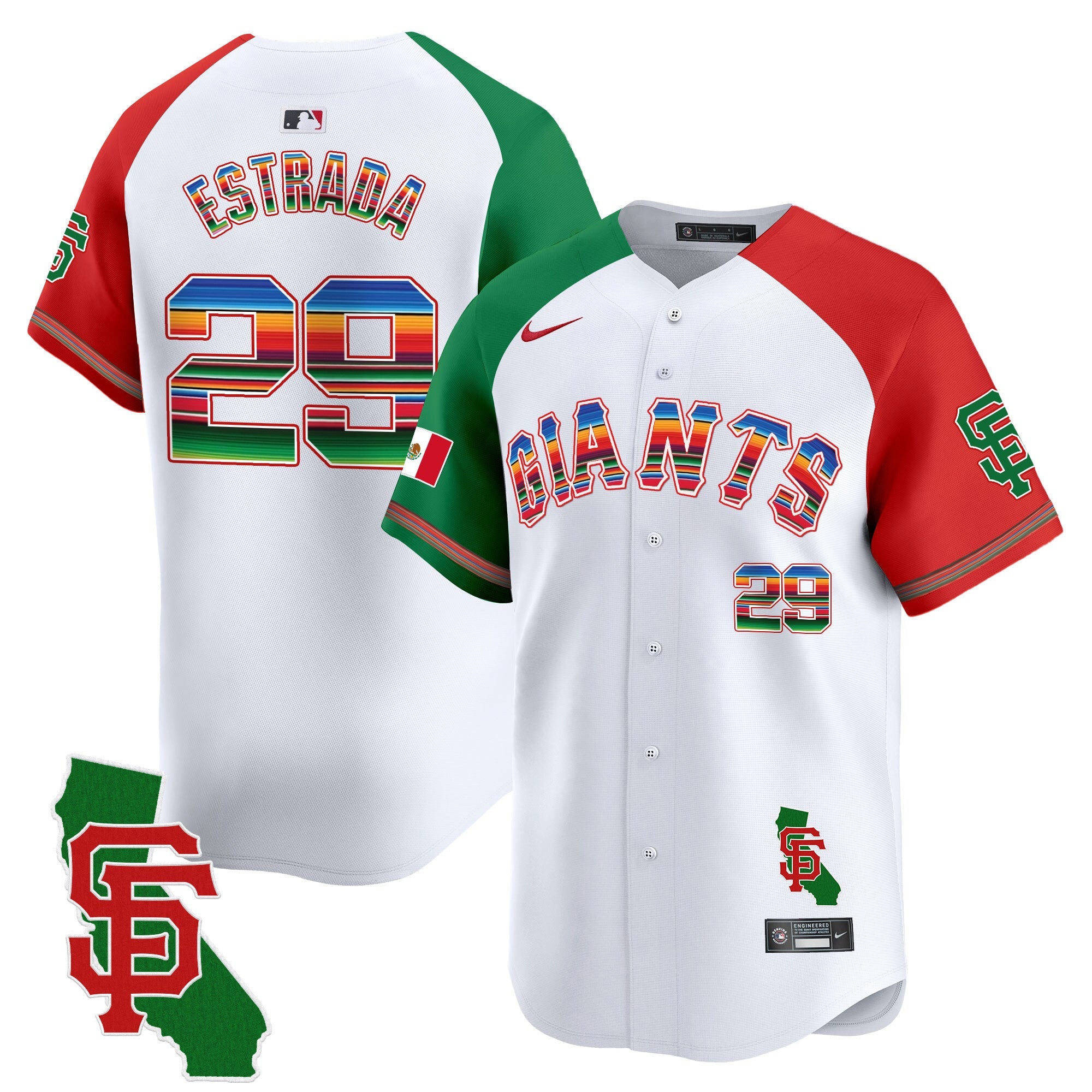 Men’s San Francisco Mexico California Patch Vapor Premier Limited Jersey