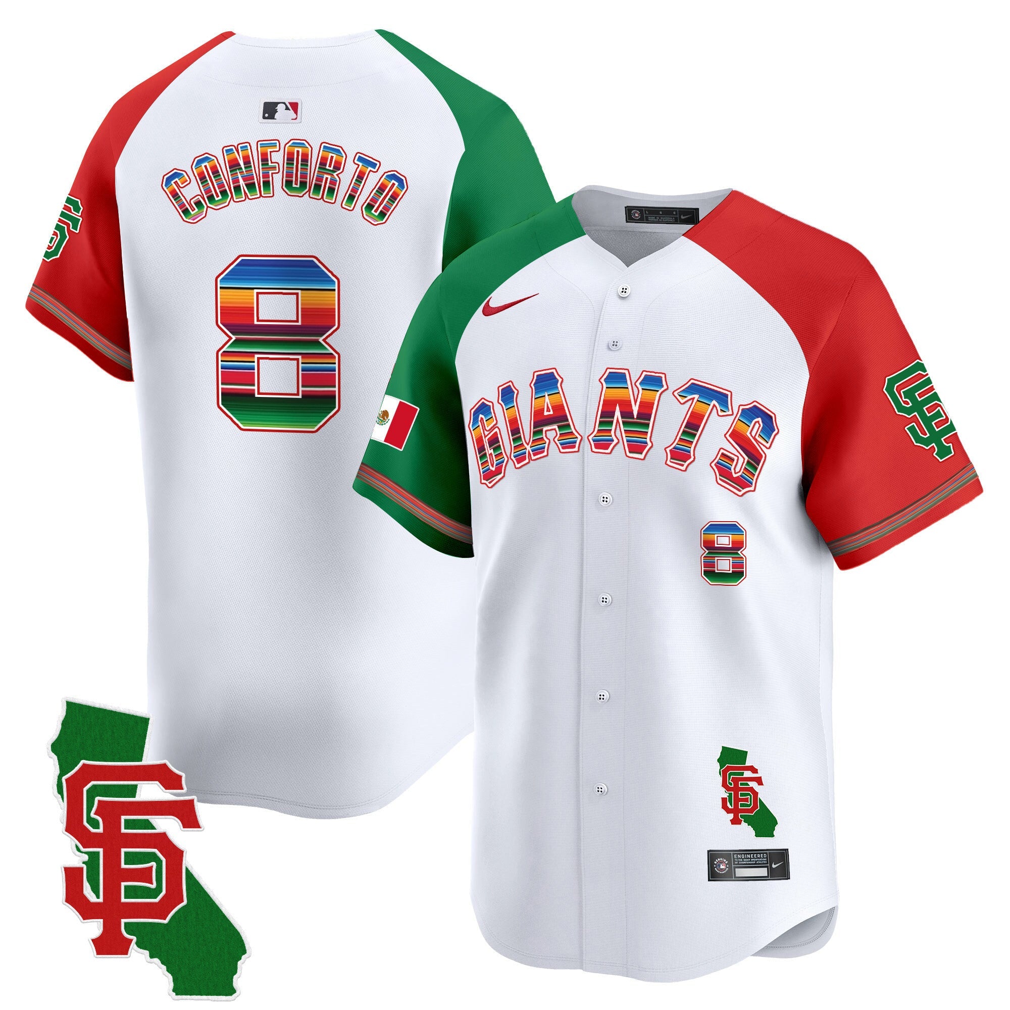 Men’s San Francisco Mexico California Patch Vapor Premier Limited Jersey