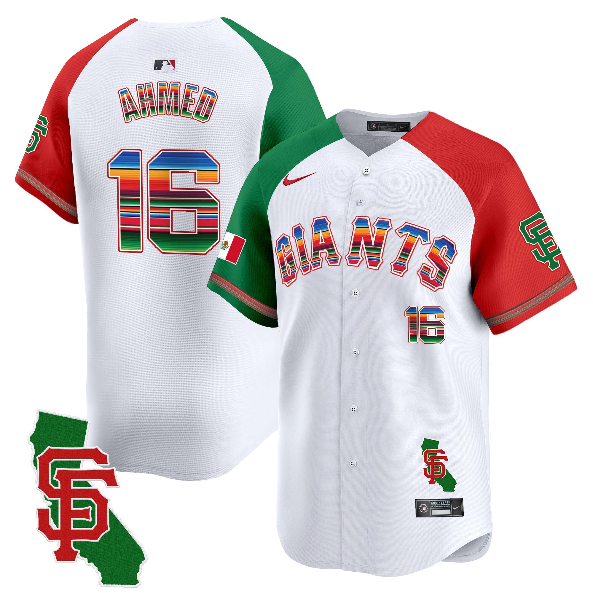 Men’s San Francisco Mexico California Patch Vapor Premier Limited Jersey