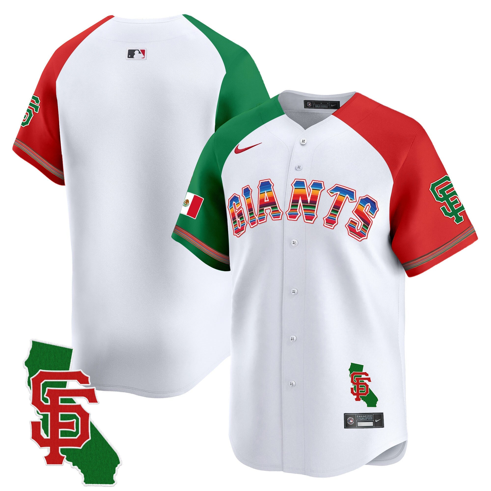 Men’s San Francisco Mexico California Patch Vapor Premier Limited Jersey