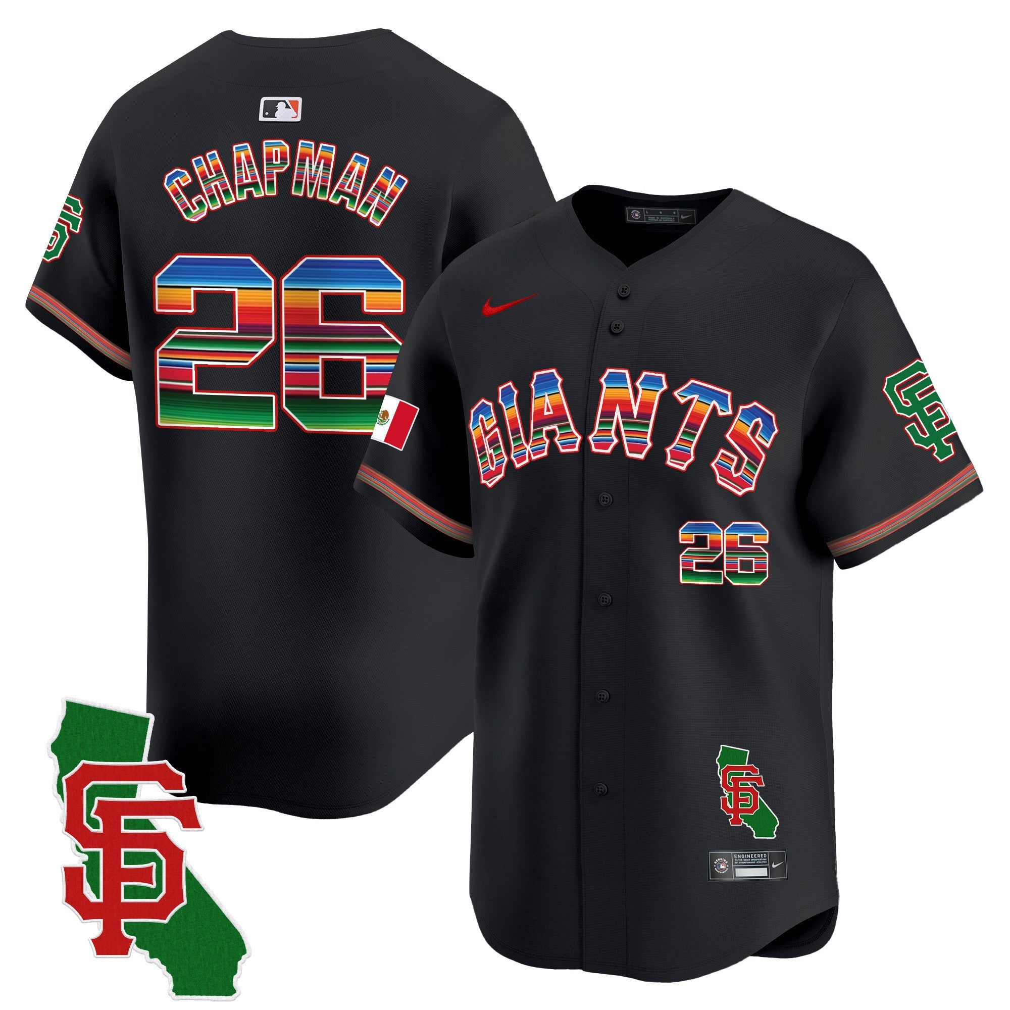 Men’s San Francisco Mexico California Patch Vapor Premier Limited Jersey