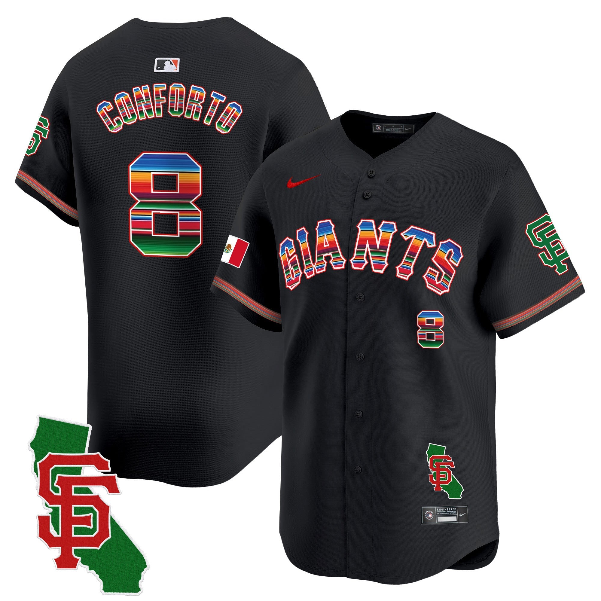 Men’s San Francisco Mexico California Patch Vapor Premier Limited Jersey
