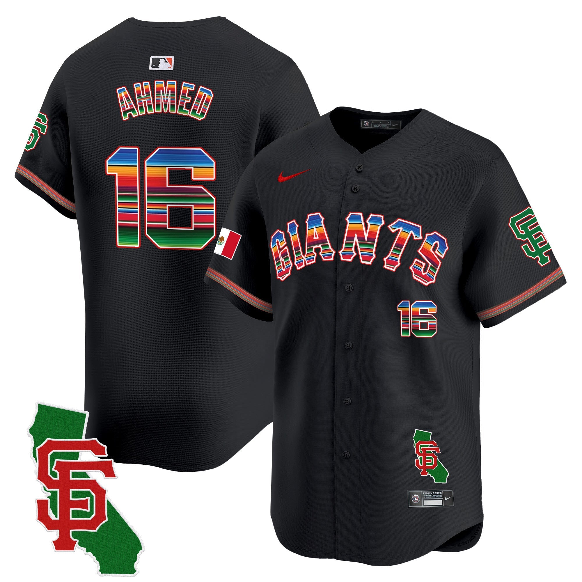 Men’s San Francisco Mexico California Patch Vapor Premier Limited Jersey