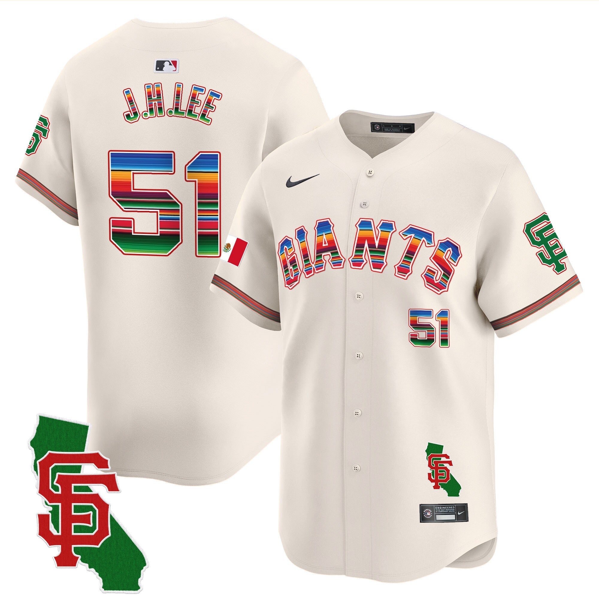 Men’s San Francisco Mexico California Patch Vapor Premier Limited Jersey