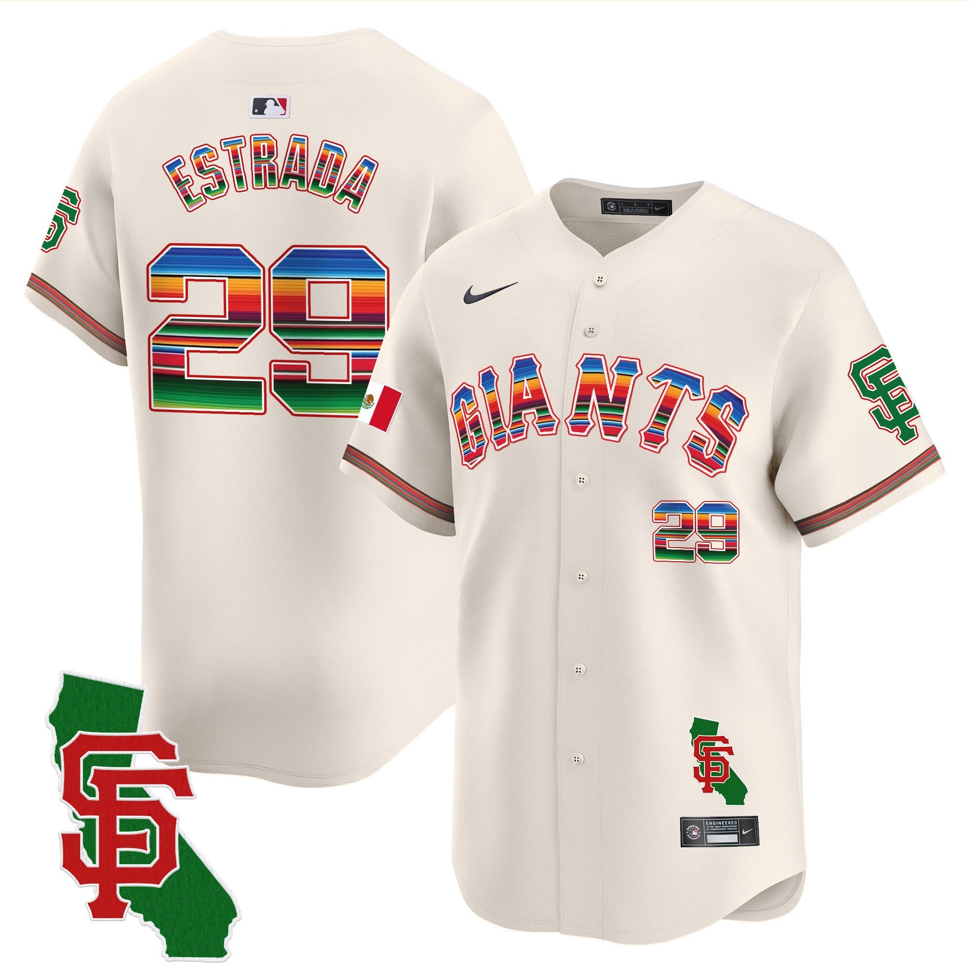 Men’s San Francisco Mexico California Patch Vapor Premier Limited Jersey