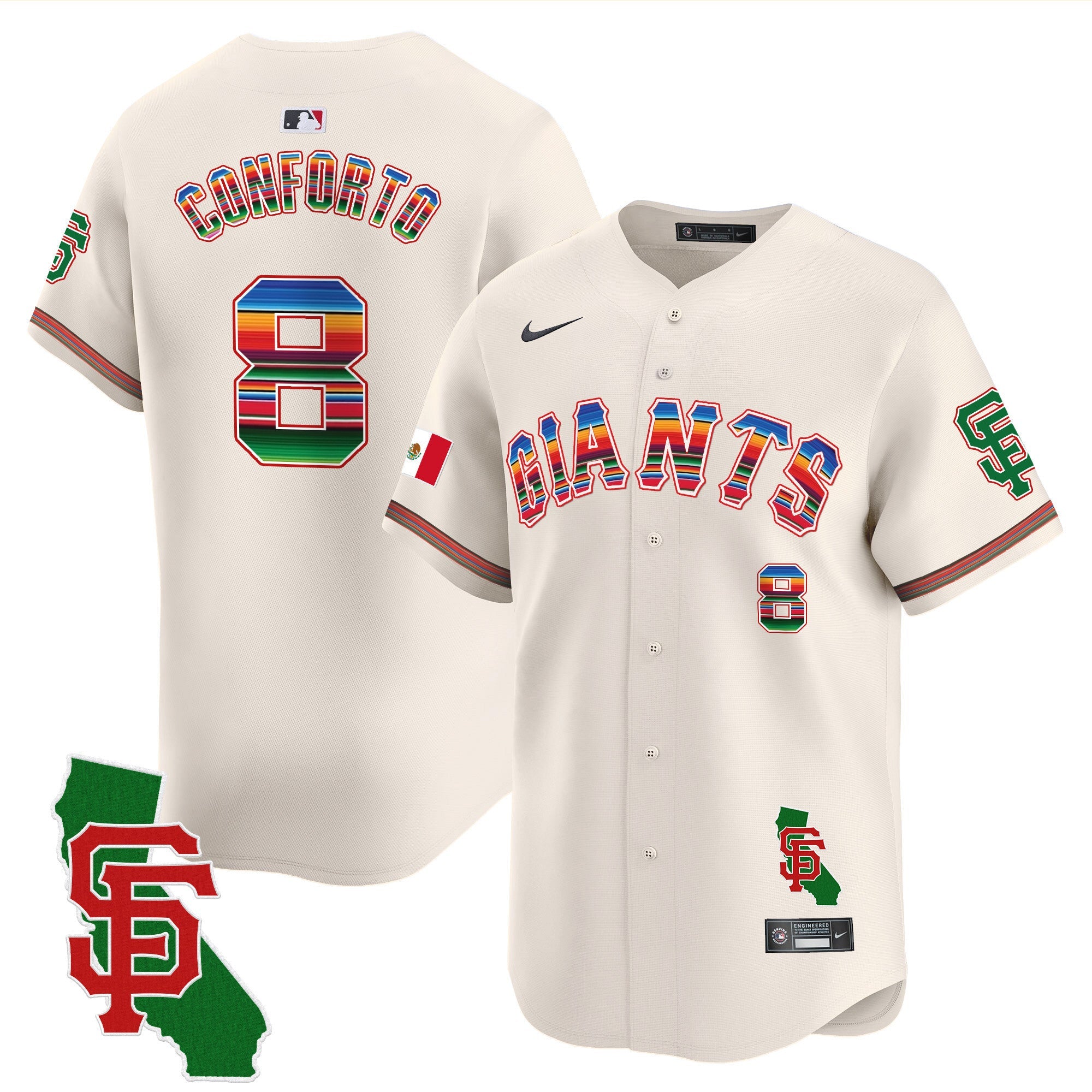 Men’s San Francisco Mexico California Patch Vapor Premier Limited Jersey