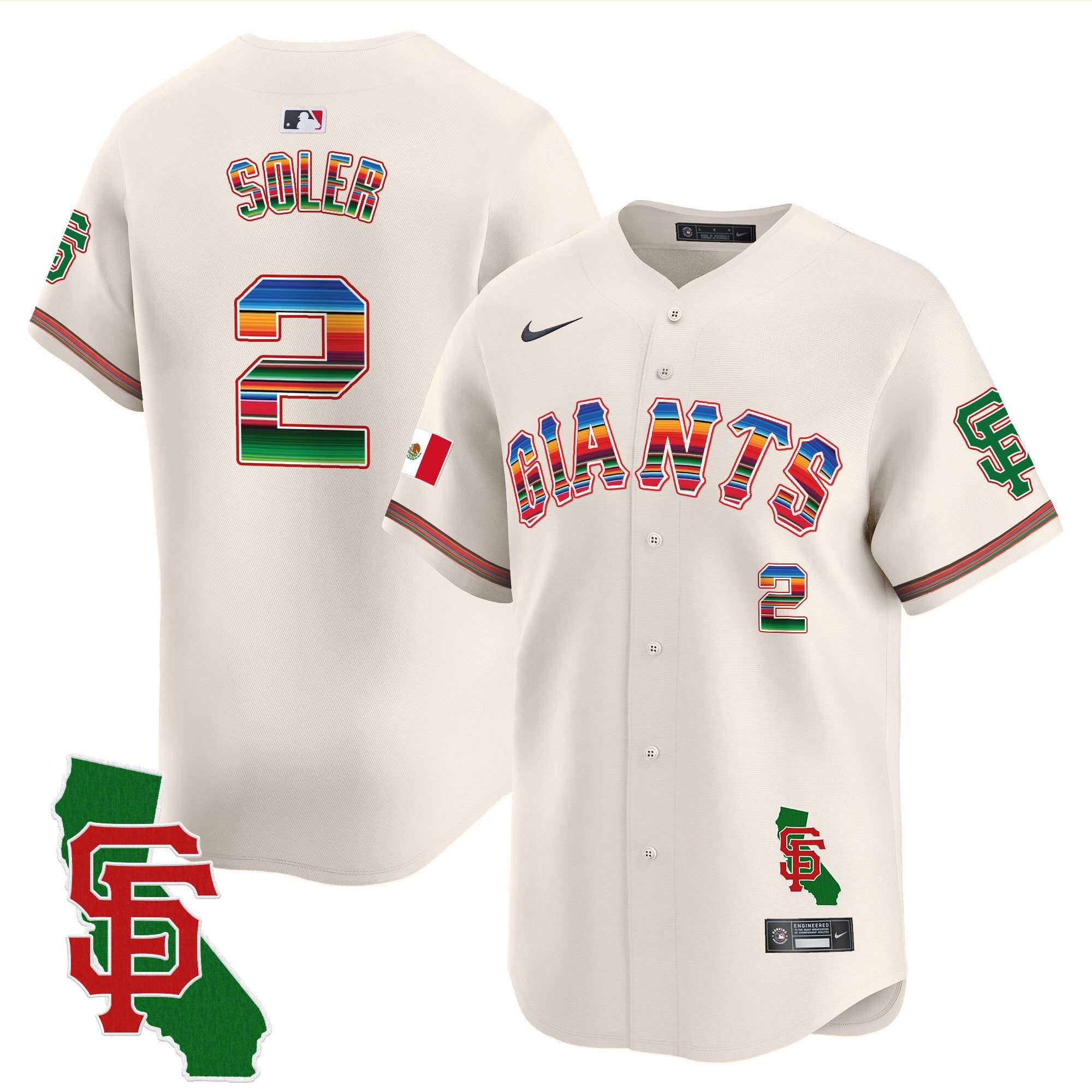 Men’s San Francisco Mexico California Patch Vapor Premier Limited Jersey