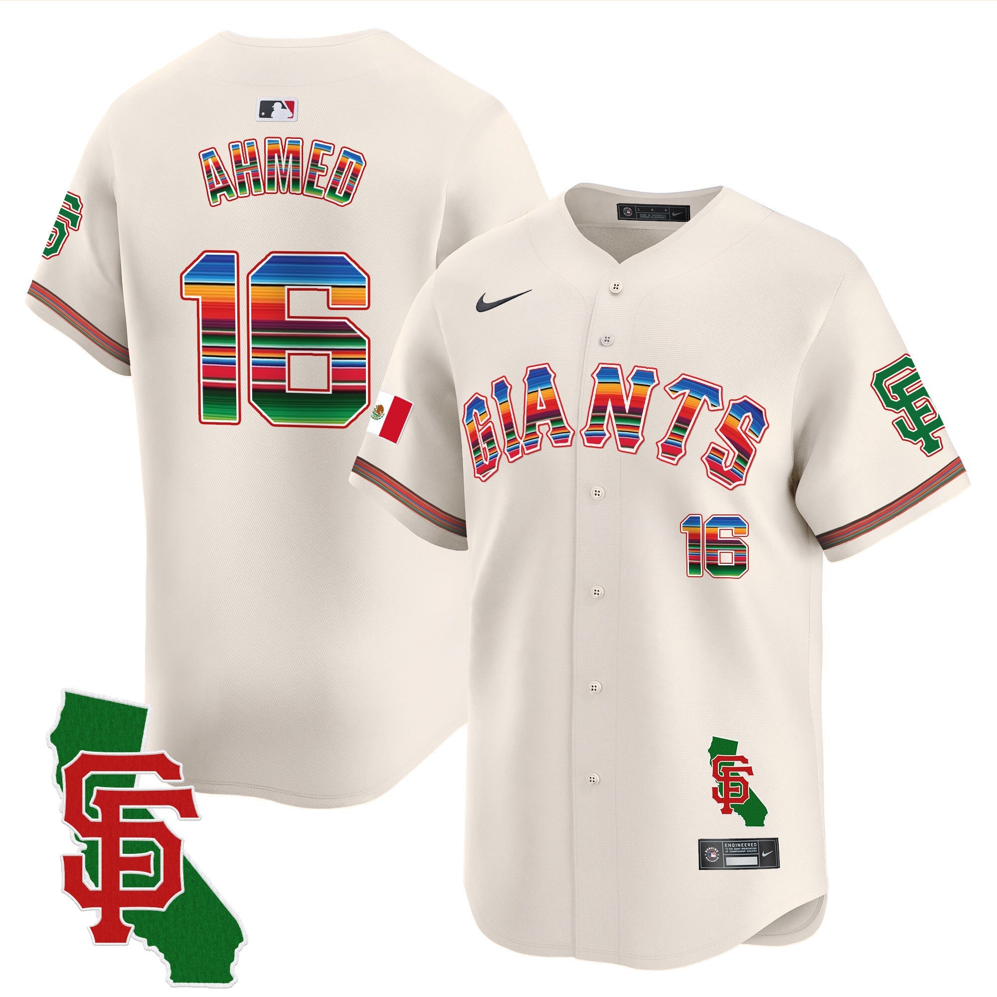 Men’s San Francisco Mexico California Patch Vapor Premier Limited Jersey