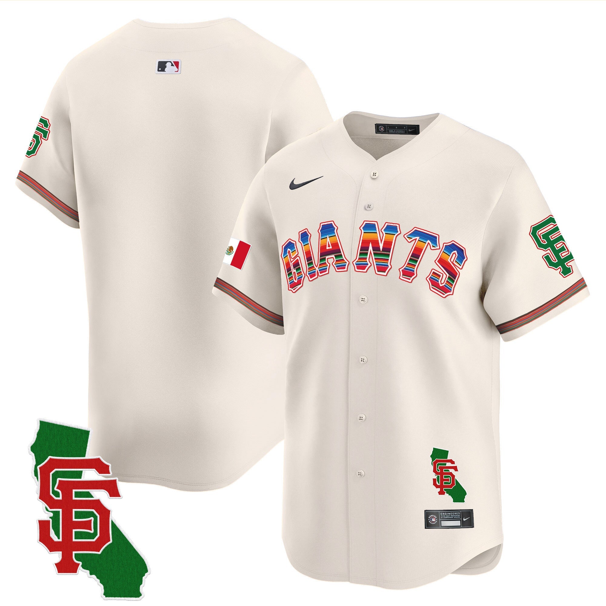 Men’s San Francisco Mexico California Patch Vapor Premier Limited Jersey