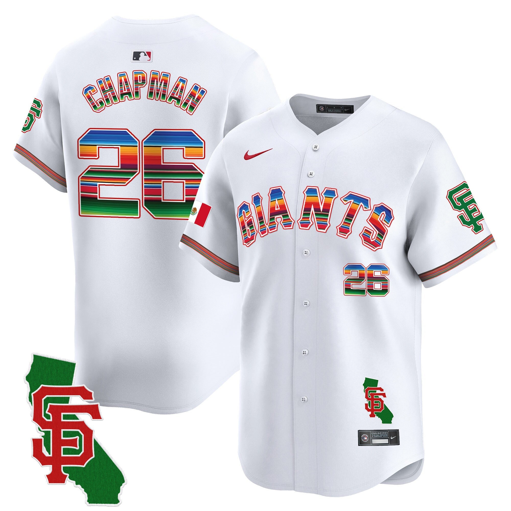 Men’s San Francisco Mexico California Patch Vapor Premier Limited Jersey