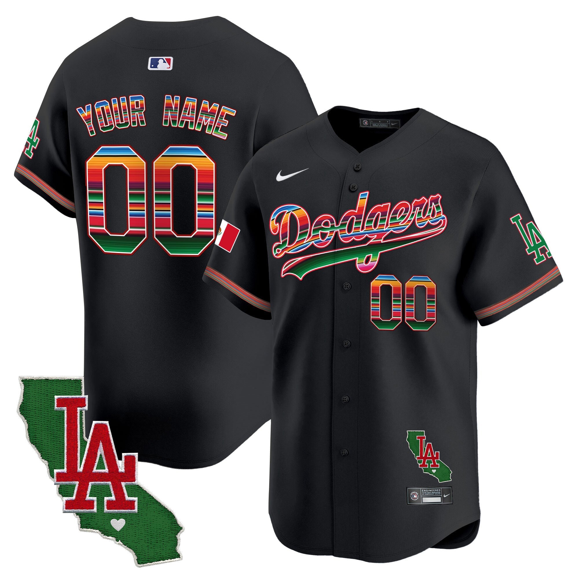 Mexico California Patch Vapor Premier Limited Custom Jersey