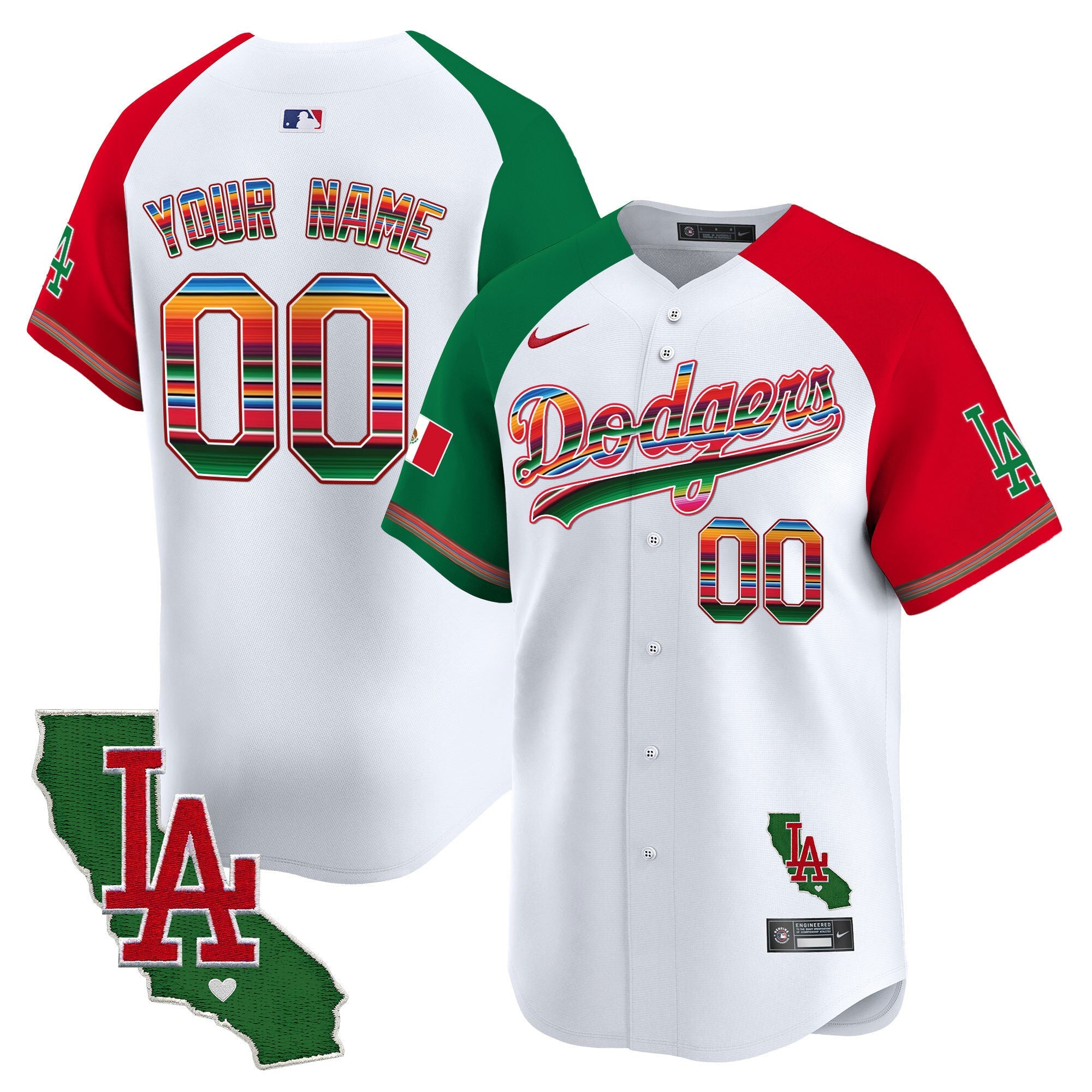 Mexico California Patch Vapor Premier Limited Custom Jersey