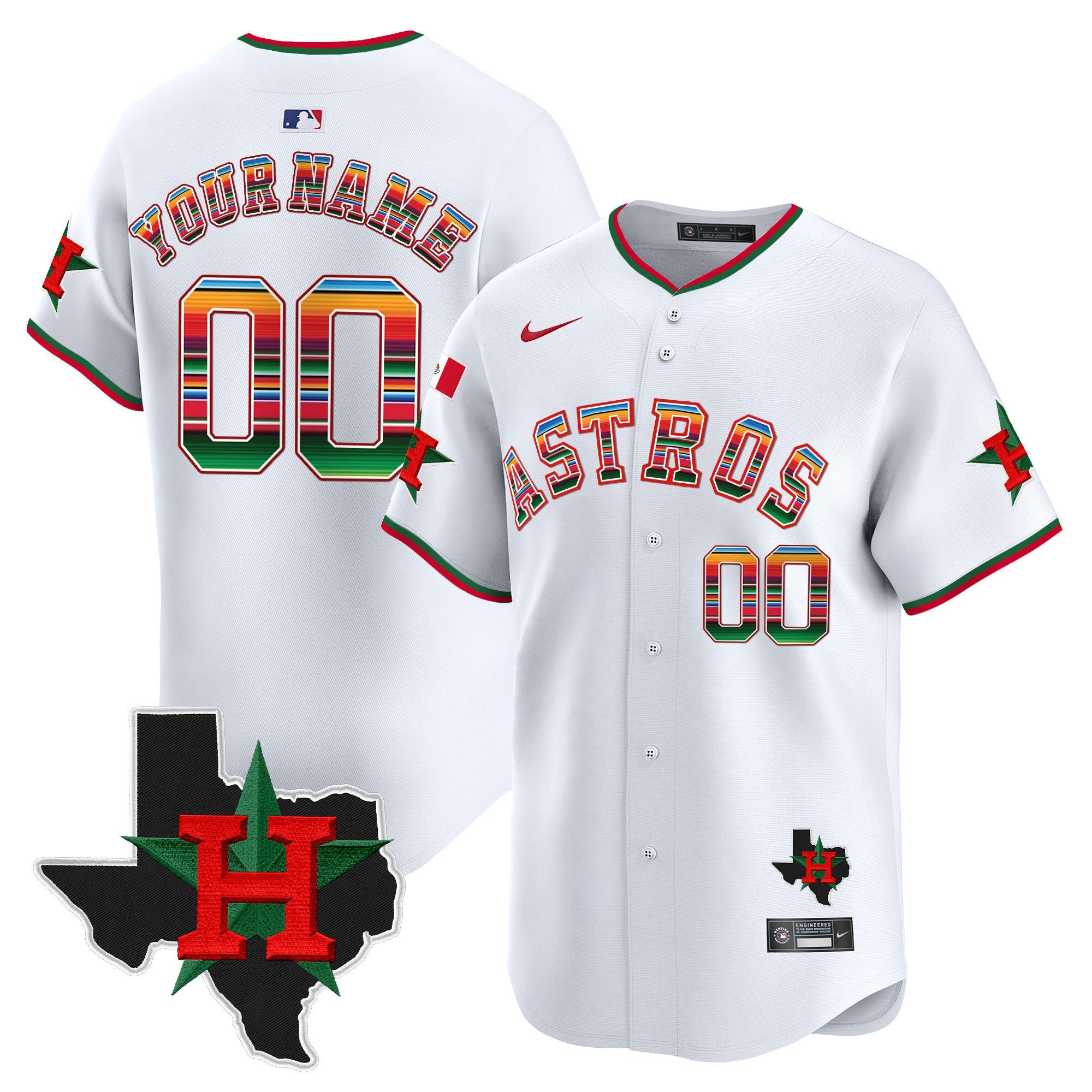 Mexico Texas Patch Vapor Premier Limited Custom Jersey V2