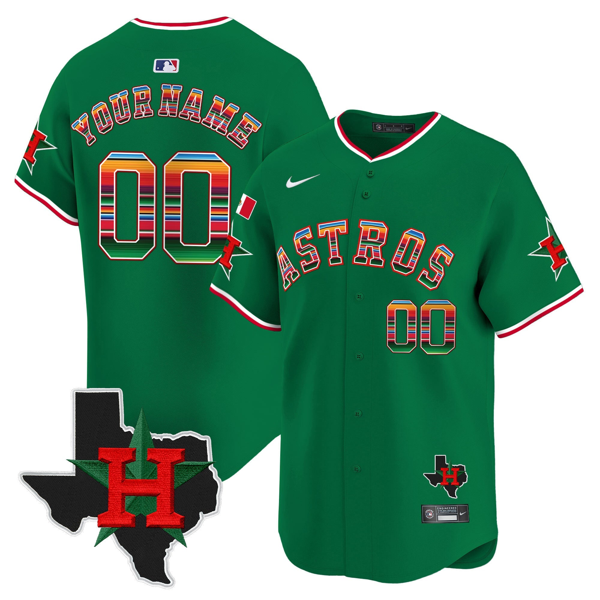 Mexico Texas Patch Vapor Premier Limited Custom Jersey V2