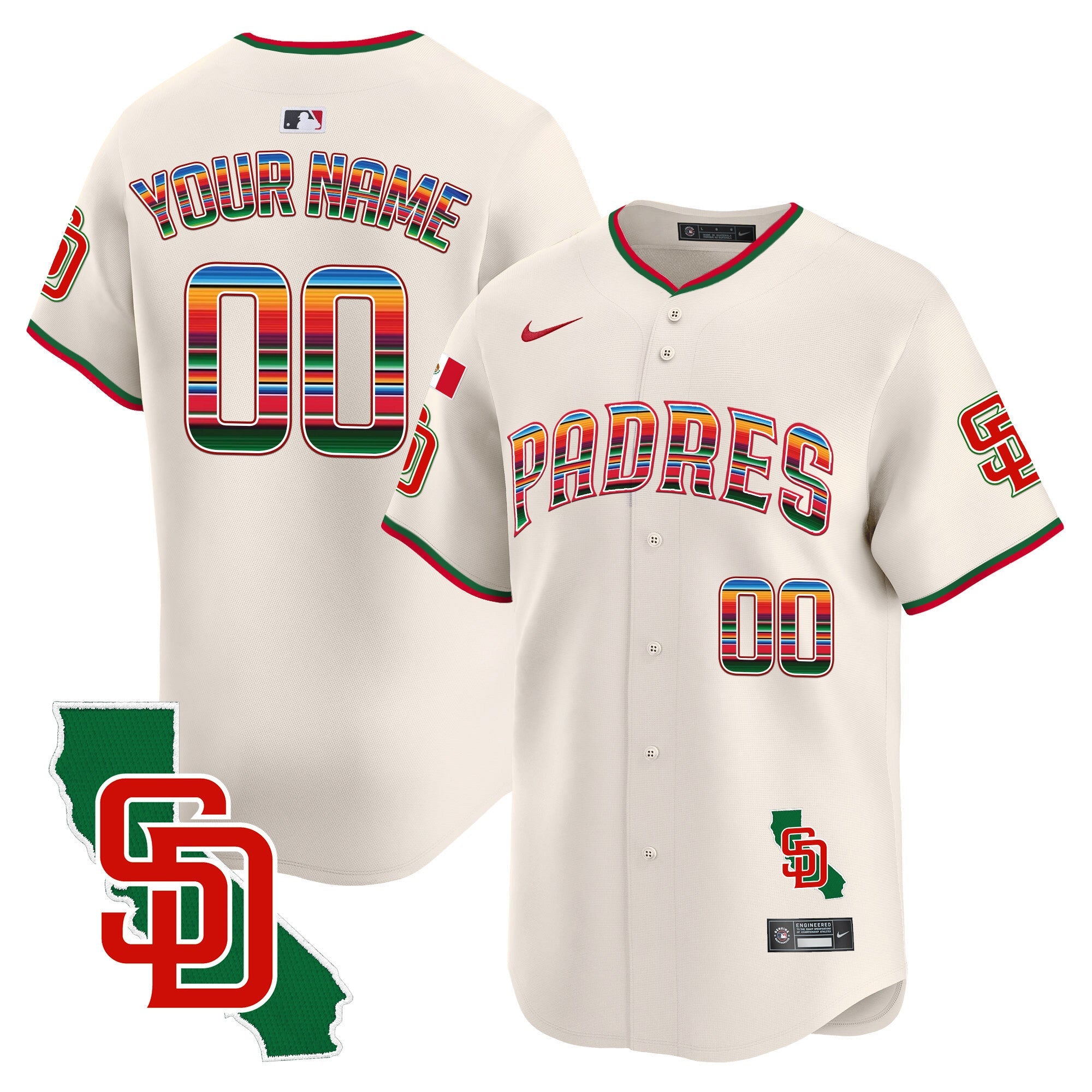 Mexico California Patch Vapor Premier Limited Custom Jersey V3