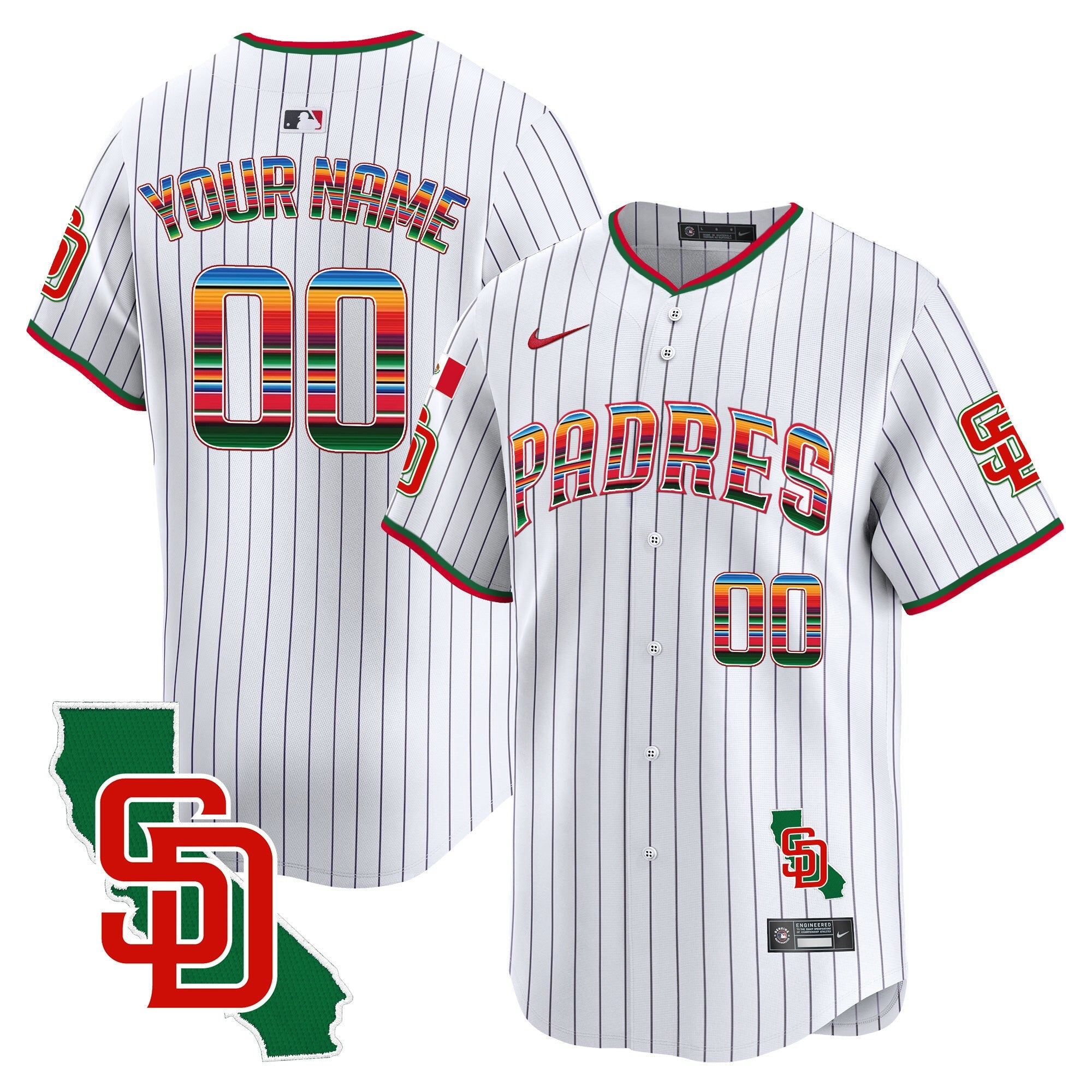 Mexico California Patch Vapor Premier Limited Custom Jersey V3