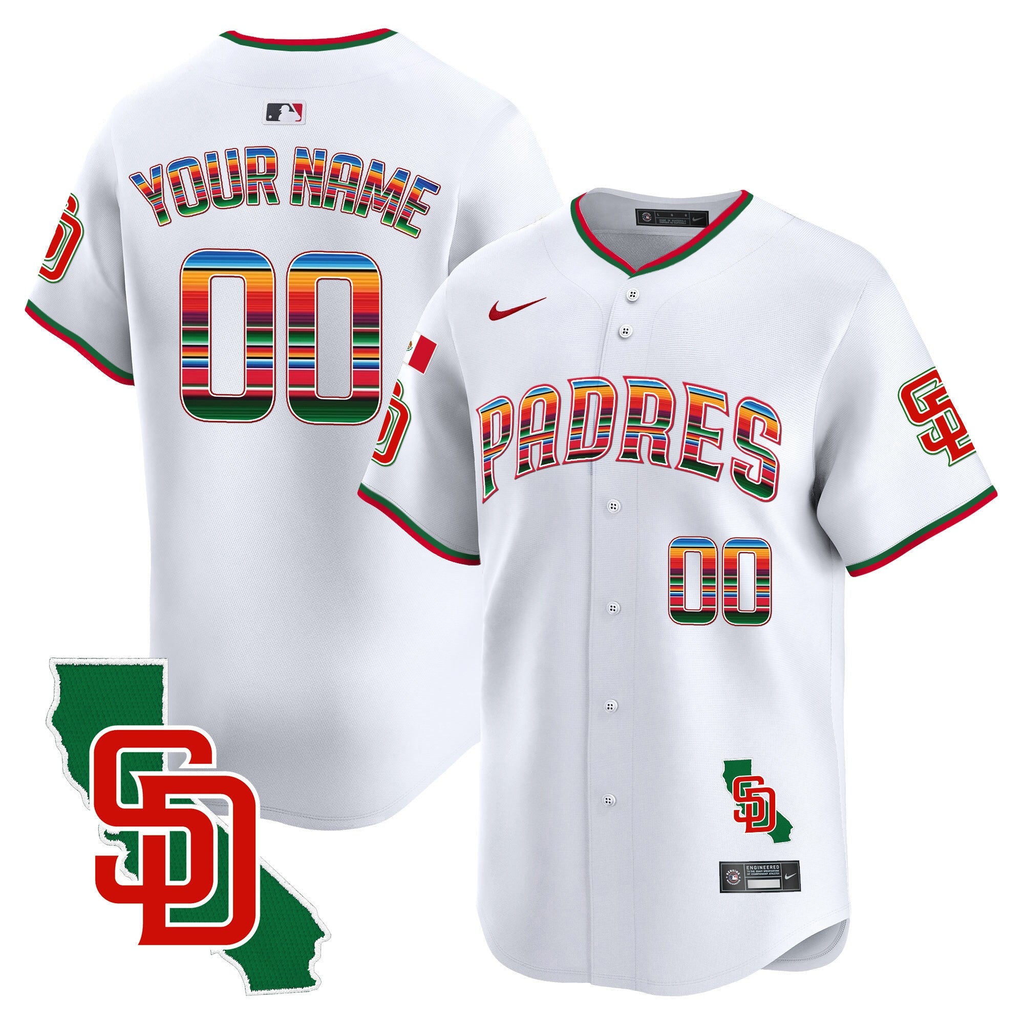 Mexico California Patch Vapor Premier Limited Custom Jersey V3