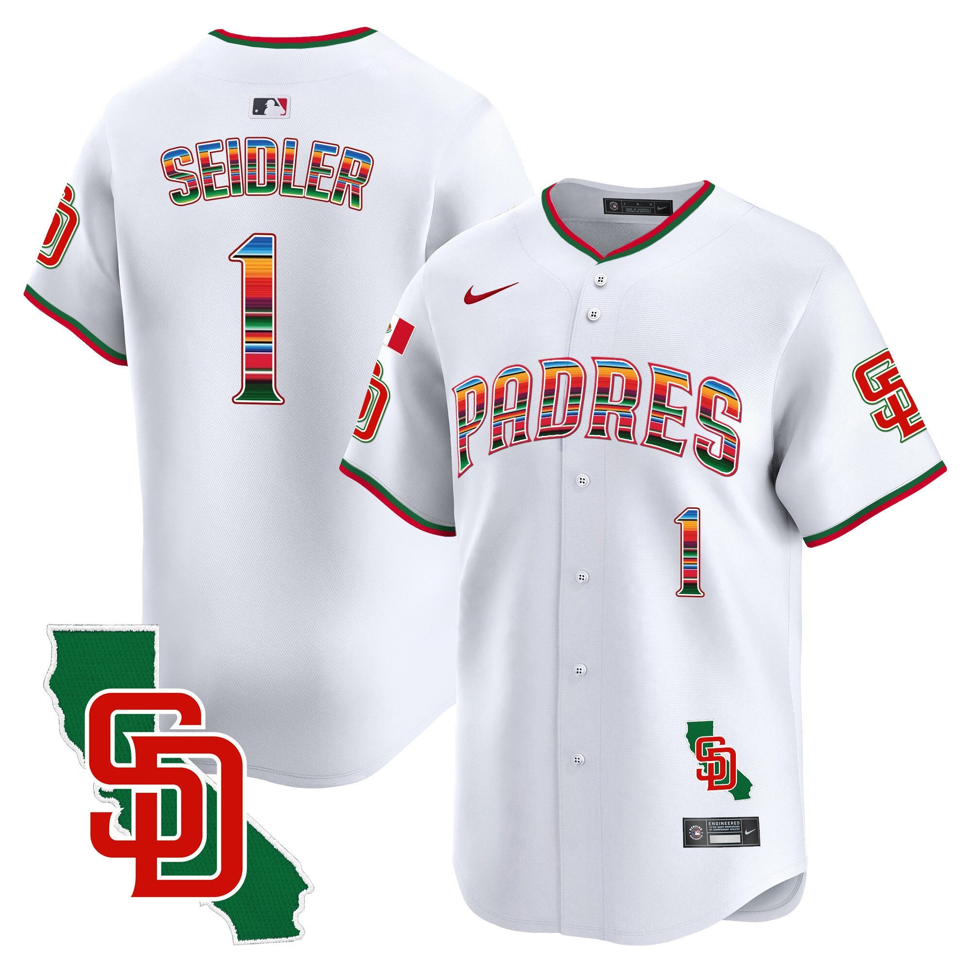 Men’s Mexico California Patch Vapor Premier Limited Jersey V3