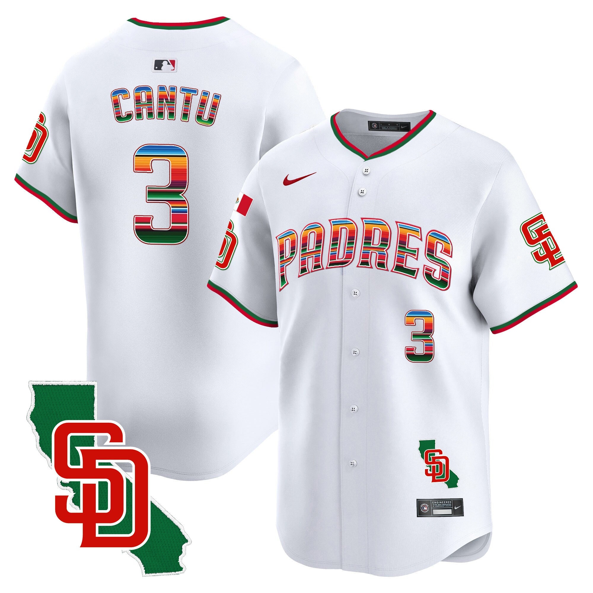Men’s Mexico California Patch Vapor Premier Limited Jersey V3