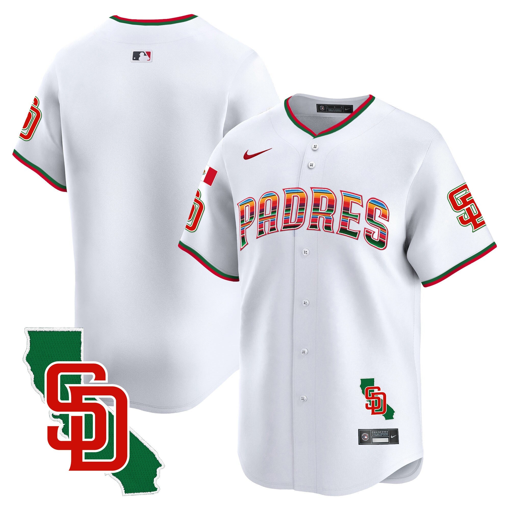 Men’s Mexico California Patch Vapor Premier Limited Jersey V3