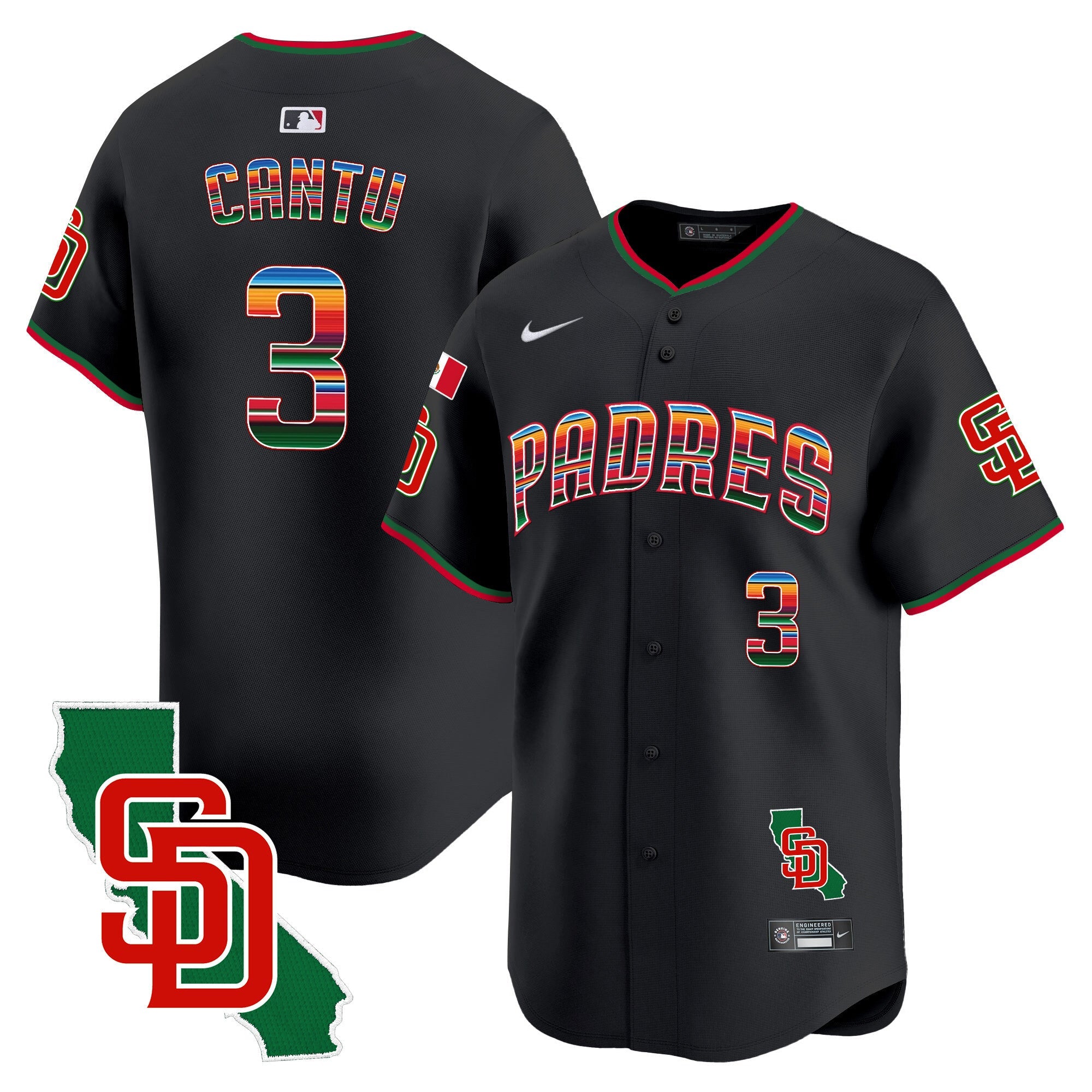 Men’s Mexico California Patch Vapor Premier Limited Jersey V3