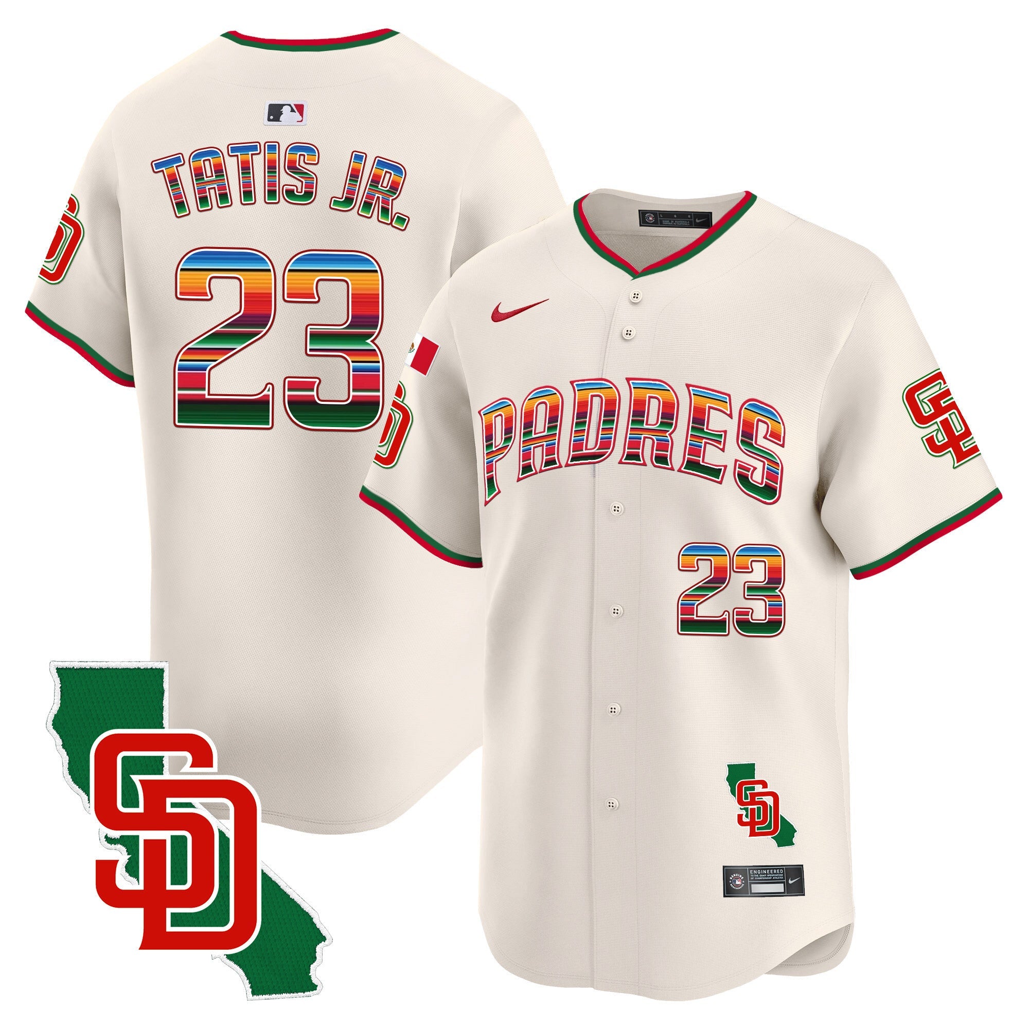 Men’s Mexico California Patch Vapor Premier Limited Jersey V3
