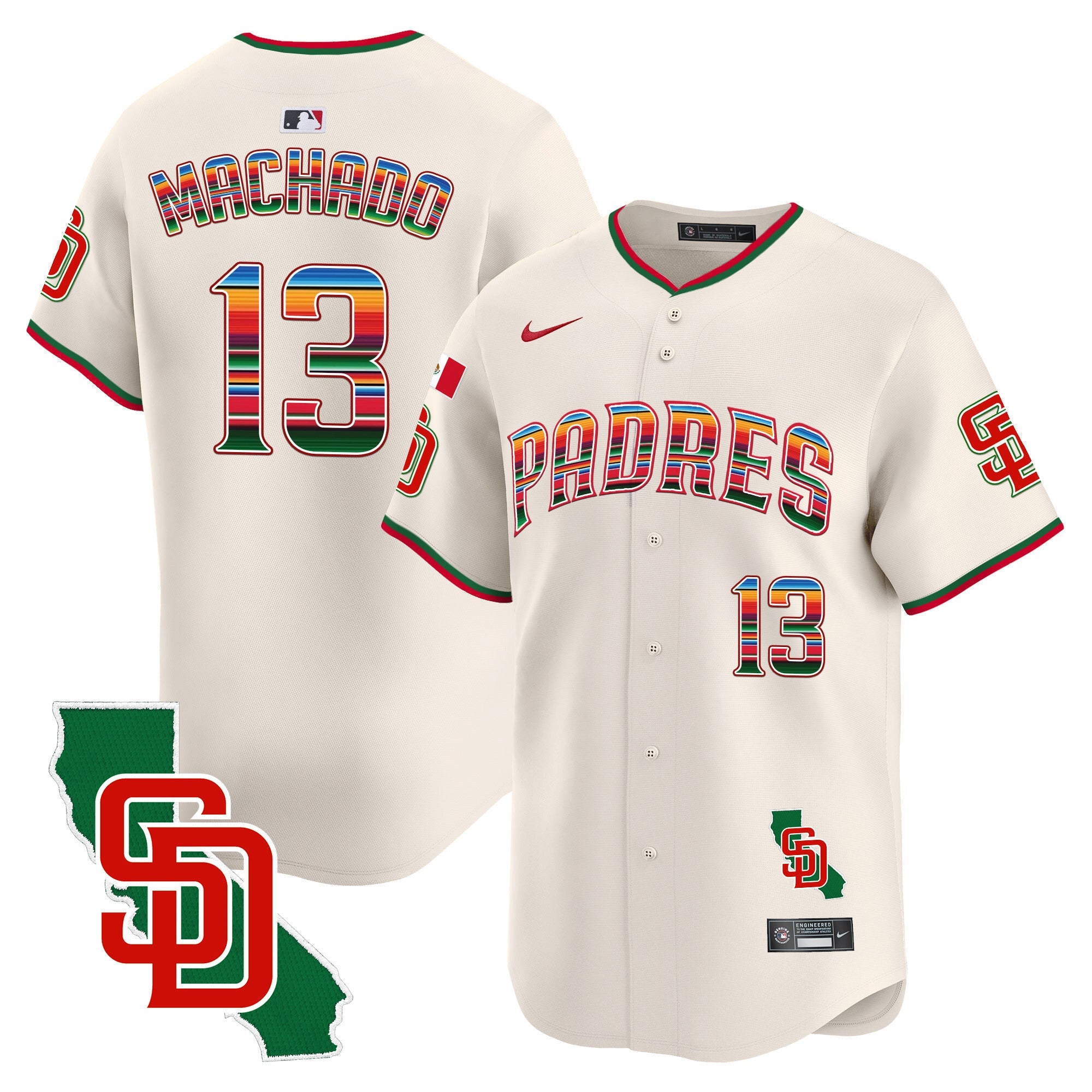 Men’s Mexico California Patch Vapor Premier Limited Jersey V3