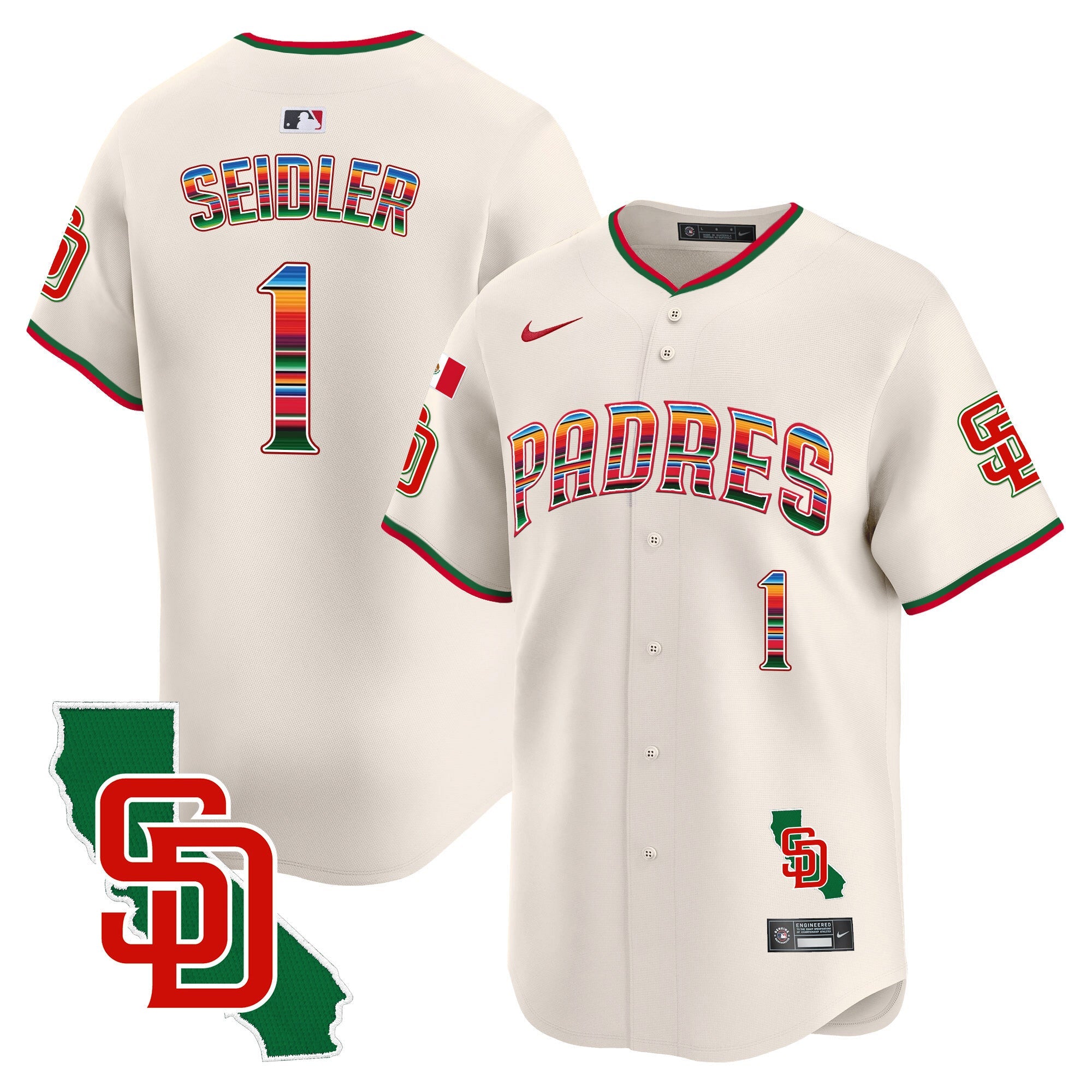 Men’s Mexico California Patch Vapor Premier Limited Jersey V3