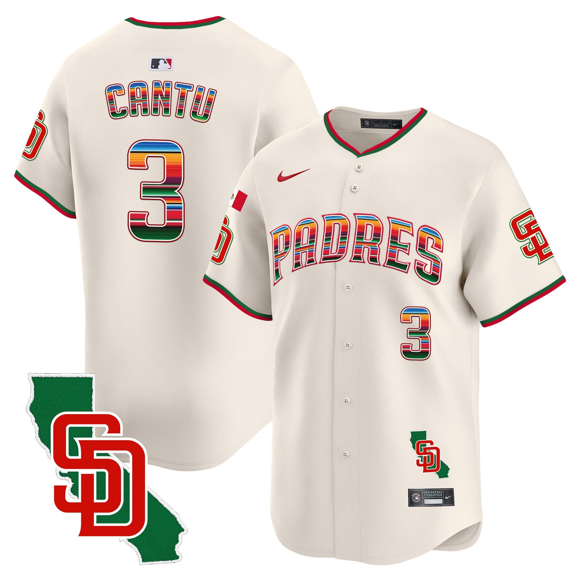 Men’s Mexico California Patch Vapor Premier Limited Jersey V3