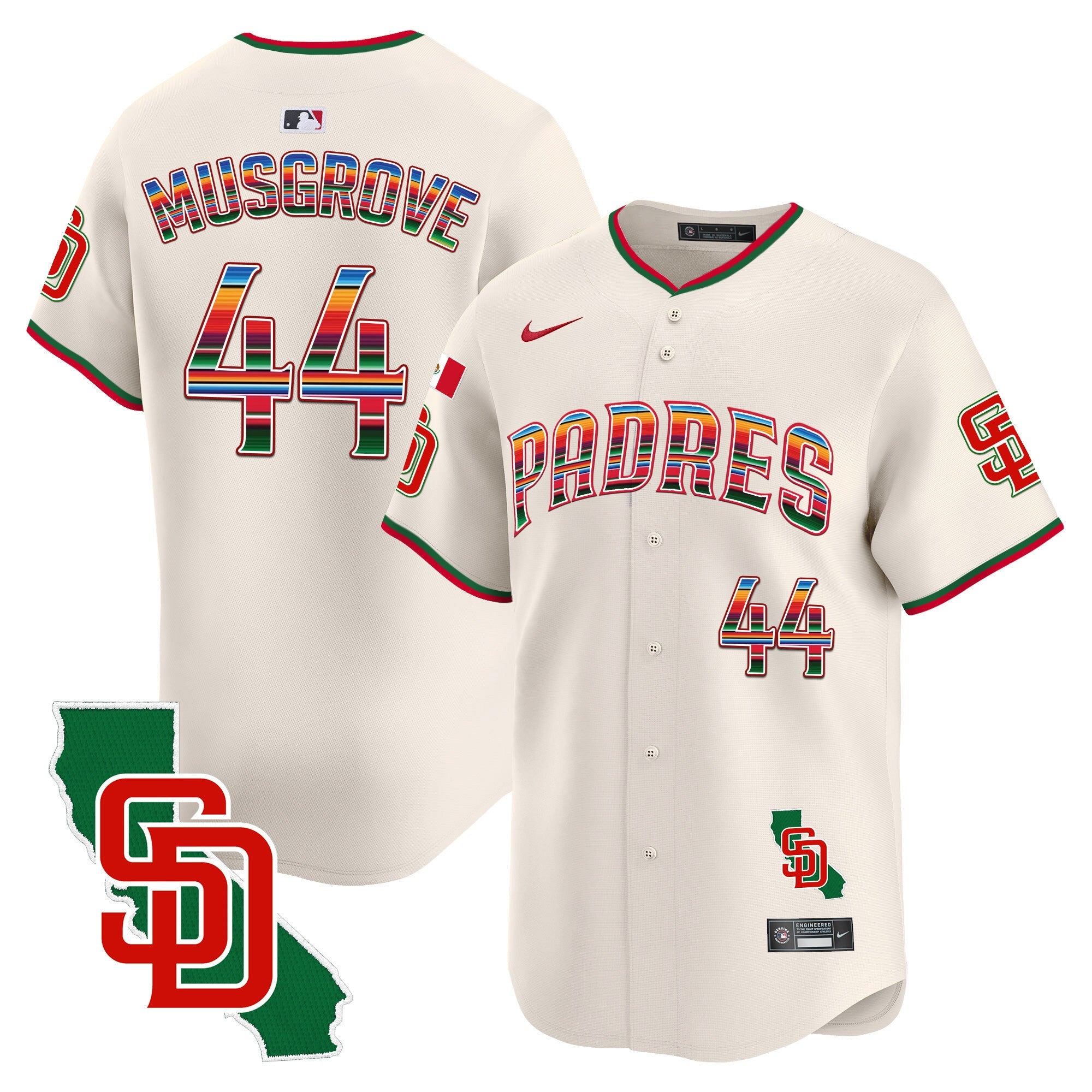 Men’s Mexico California Patch Vapor Premier Limited Jersey V3