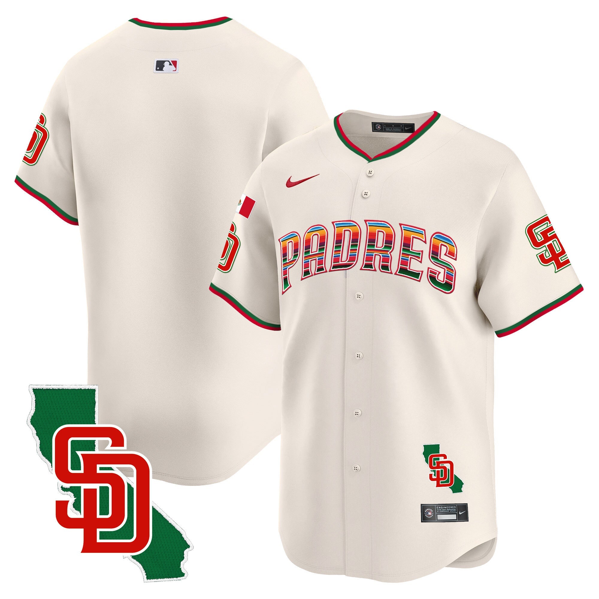 Men’s Mexico California Patch Vapor Premier Limited Jersey V3