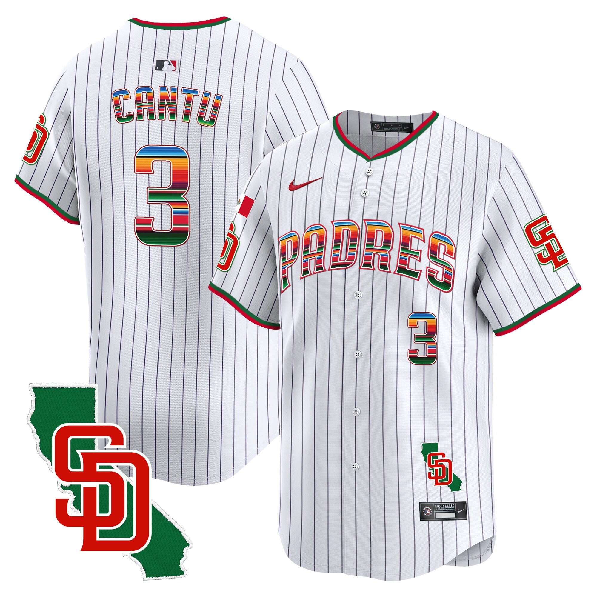 Men’s Mexico California Patch Vapor Premier Limited Jersey V3