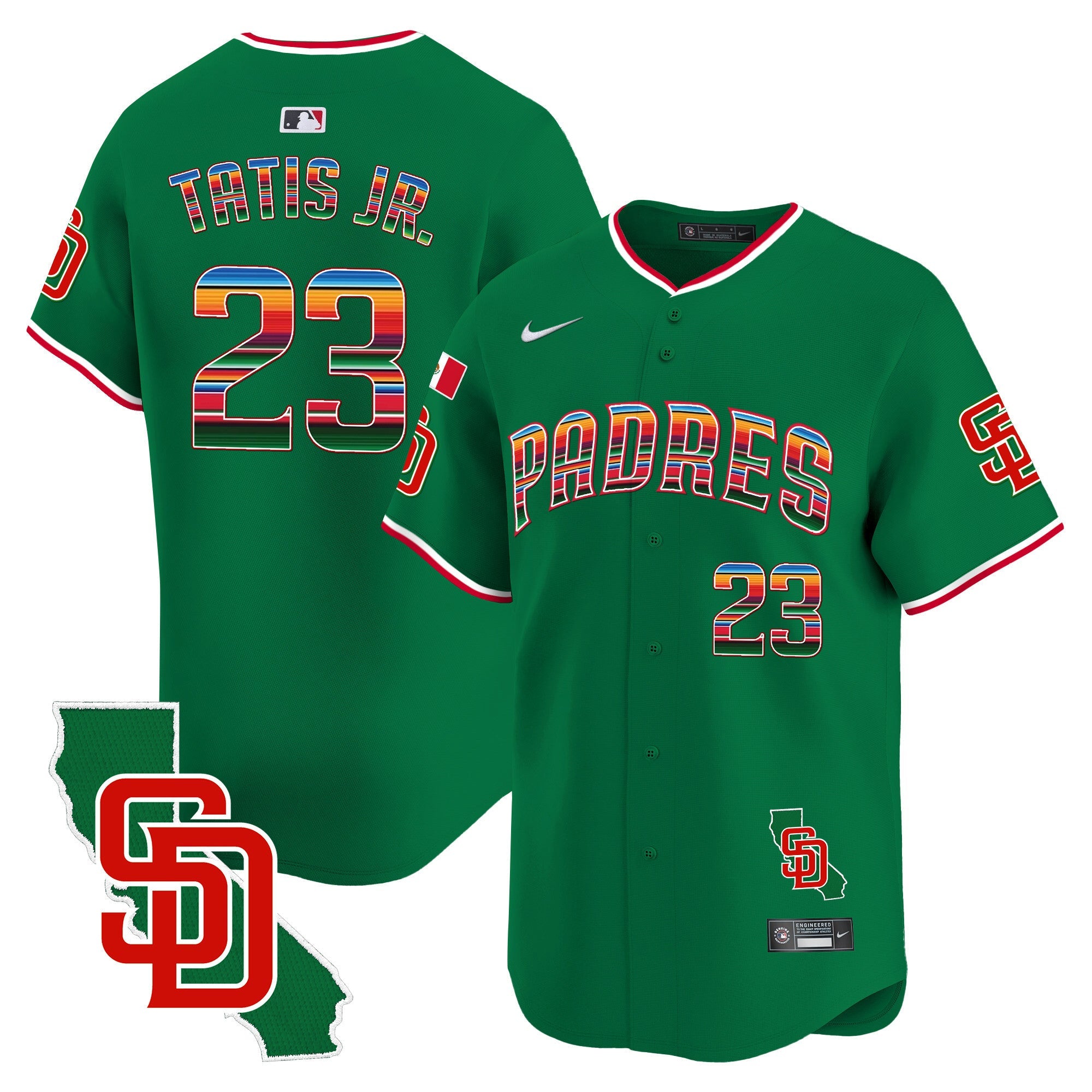 Men’s Mexico California Patch Vapor Premier Limited Jersey V3