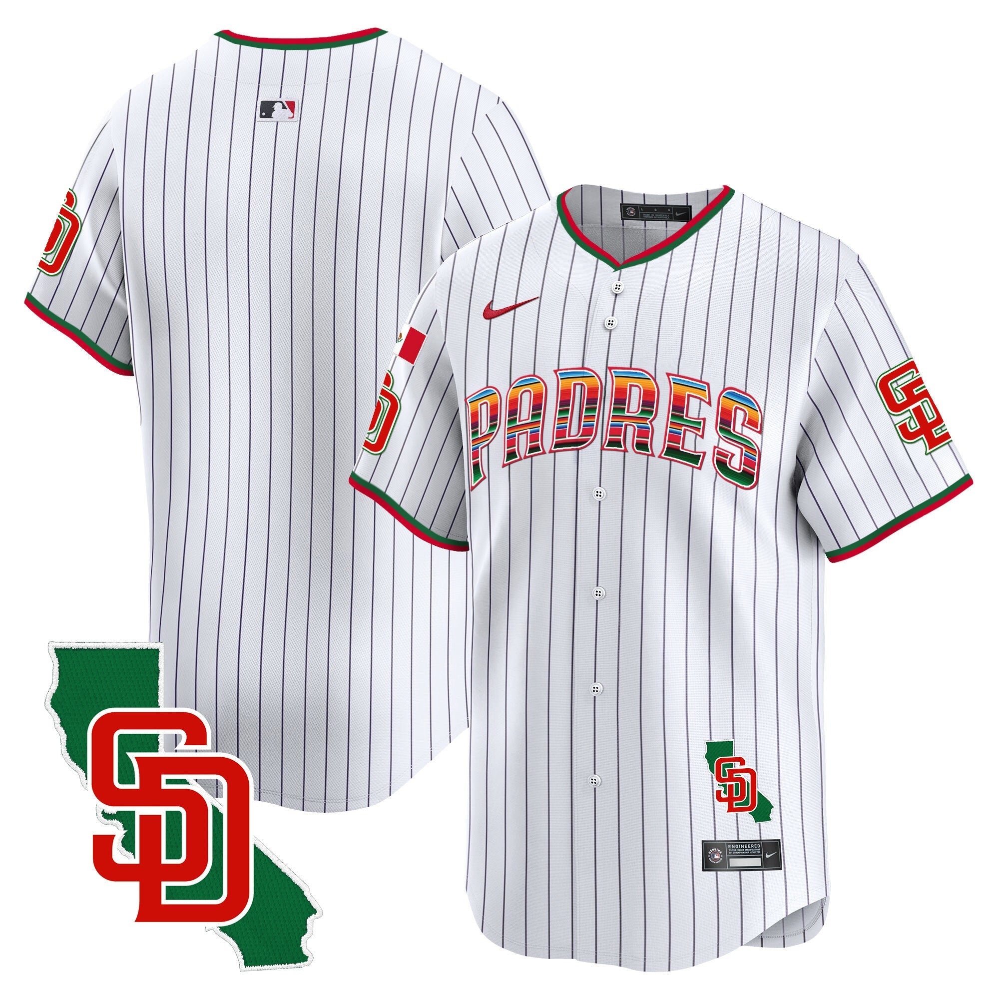 Men’s Mexico California Patch Vapor Premier Limited Jersey V3
