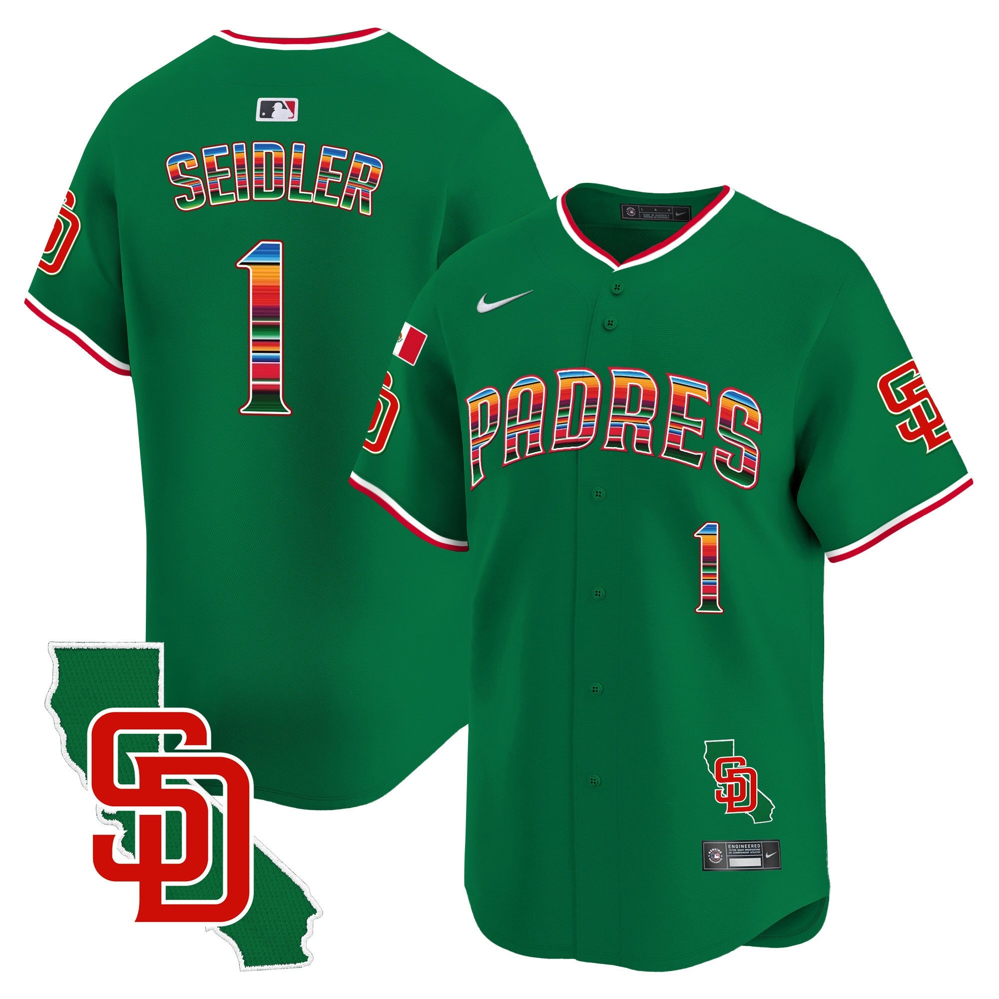 Men’s Mexico California Patch Vapor Premier Limited Jersey V3