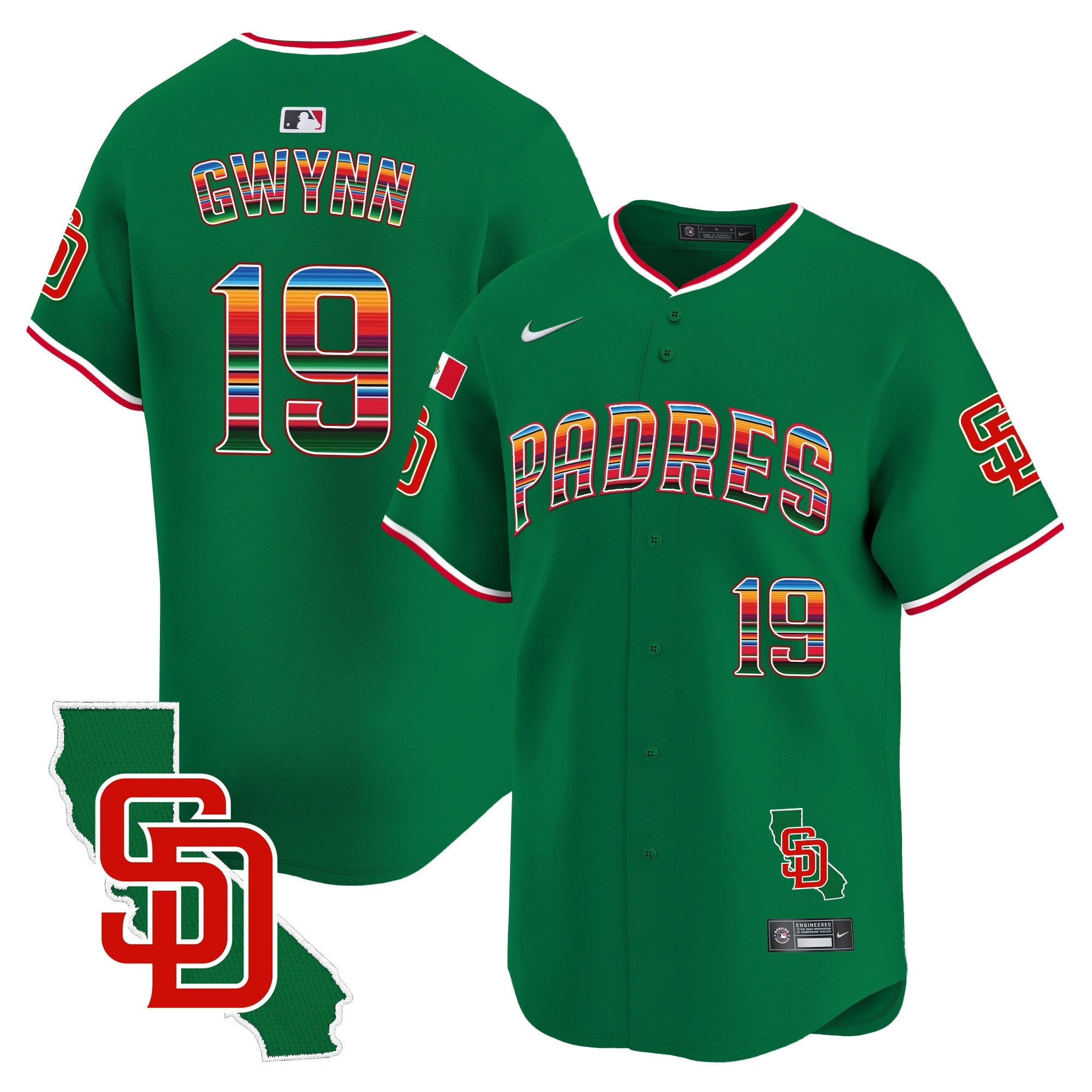 Men’s Mexico California Patch Vapor Premier Limited Jersey V3