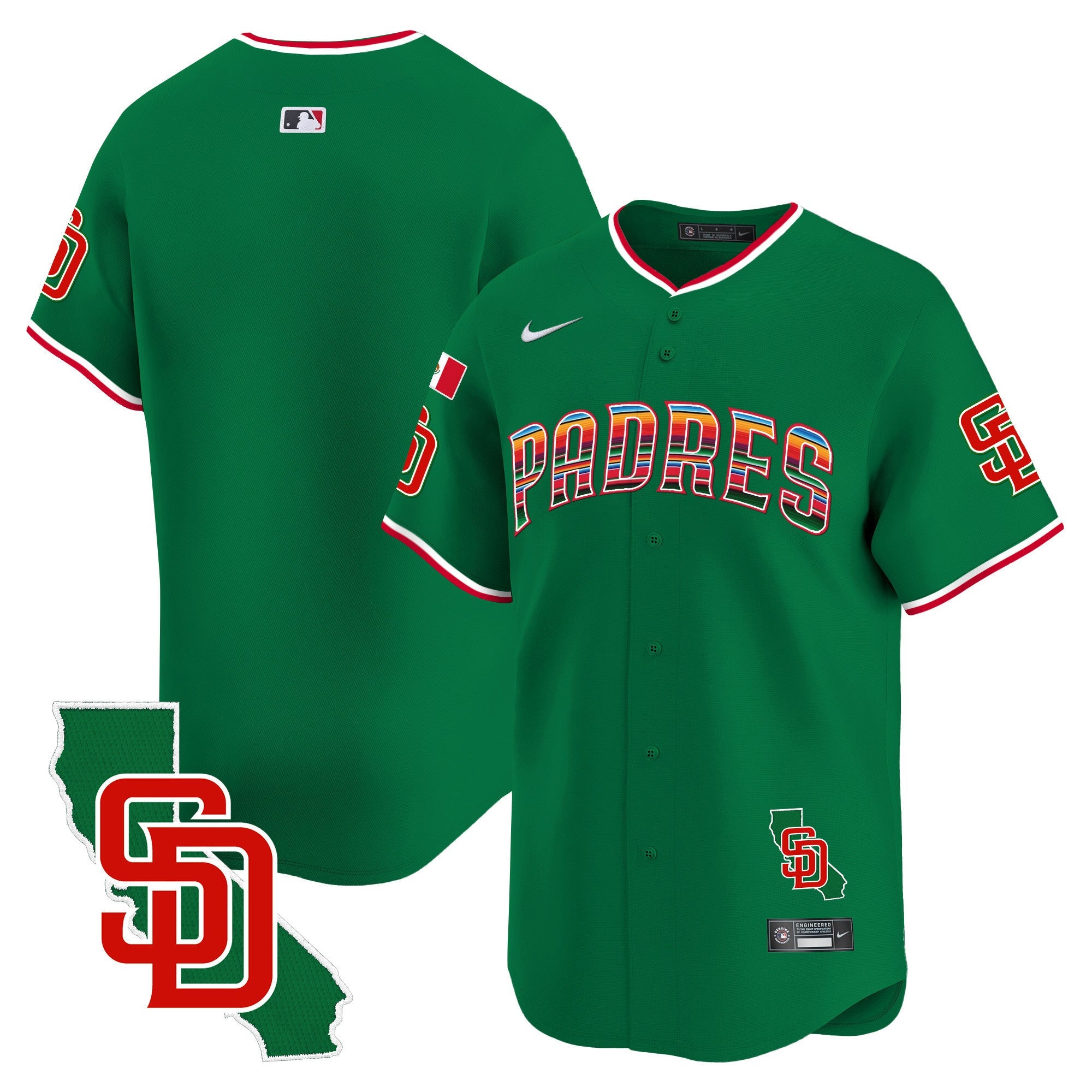 Men’s Mexico California Patch Vapor Premier Limited Jersey V3