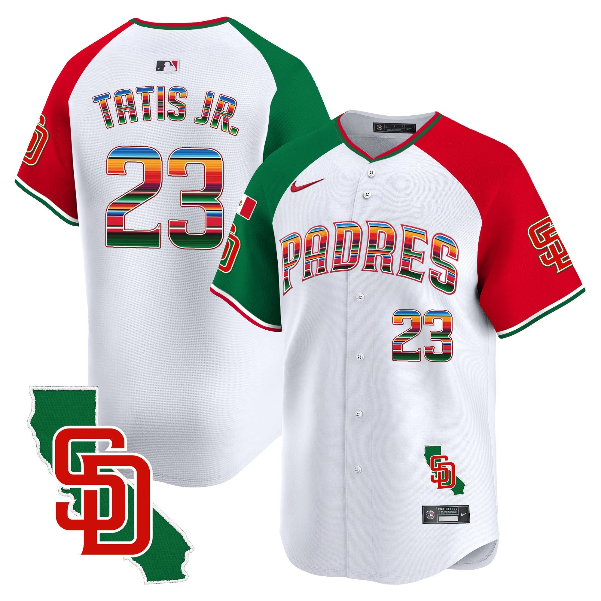 Men’s Mexico California Patch Vapor Premier Limited Jersey V3