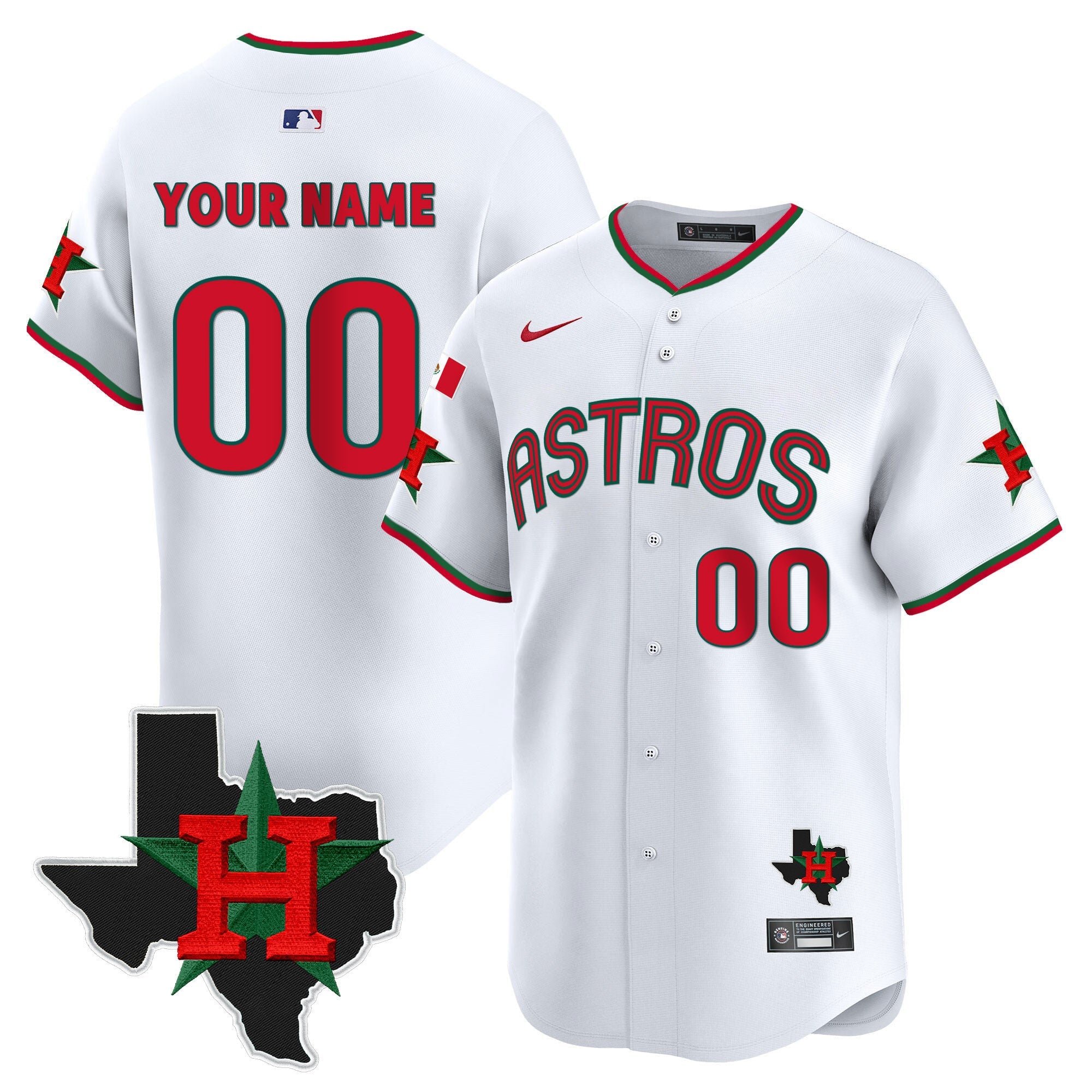 Mexico Texas Patch Vapor Premier Limited Custom Jersey V3