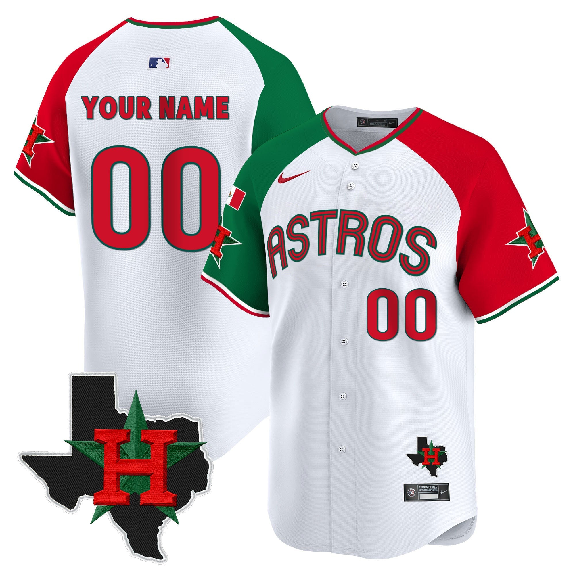 Mexico Texas Patch Vapor Premier Limited Custom Jersey V3