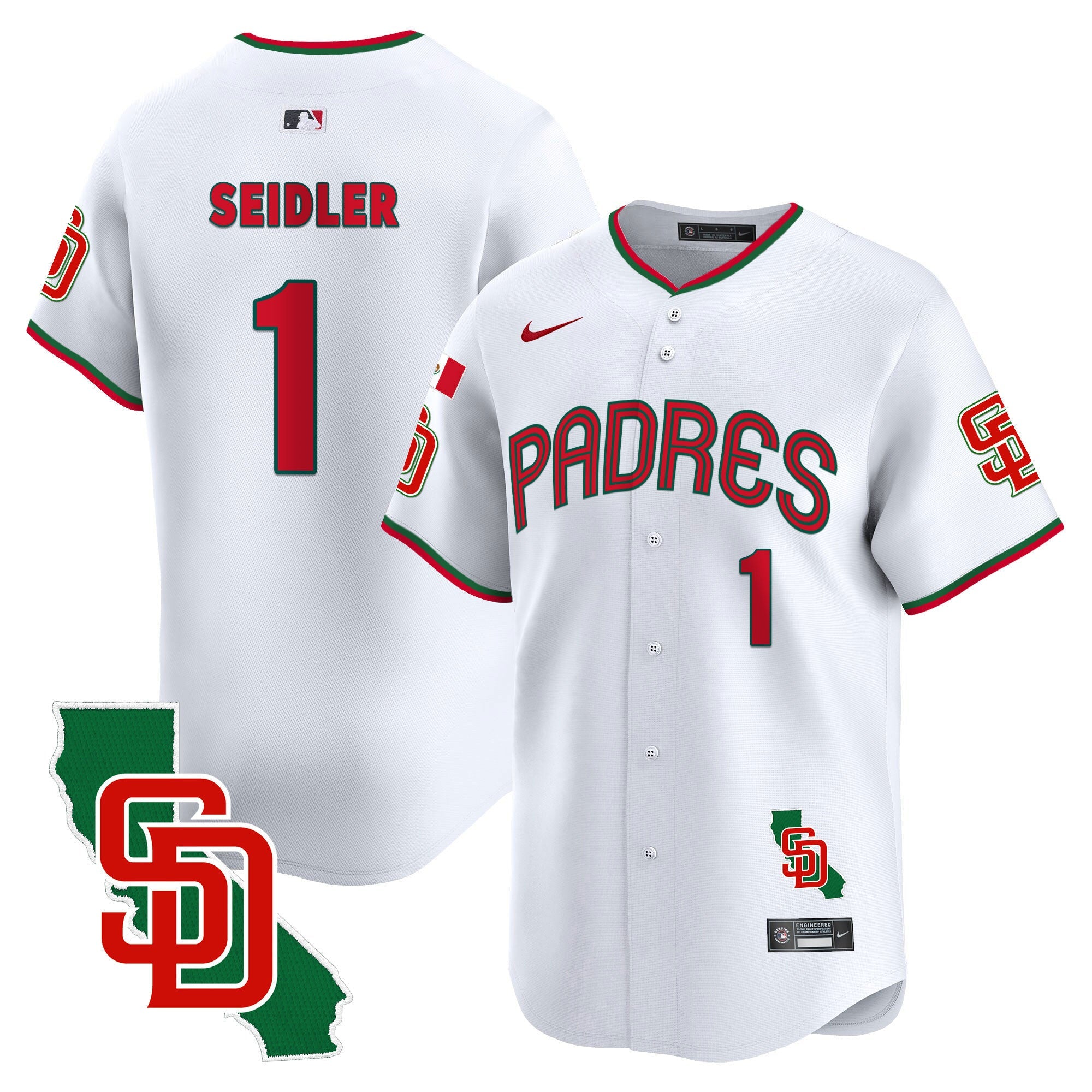 Men’s Mexico California Patch Vapor Premier Limited Jersey V4