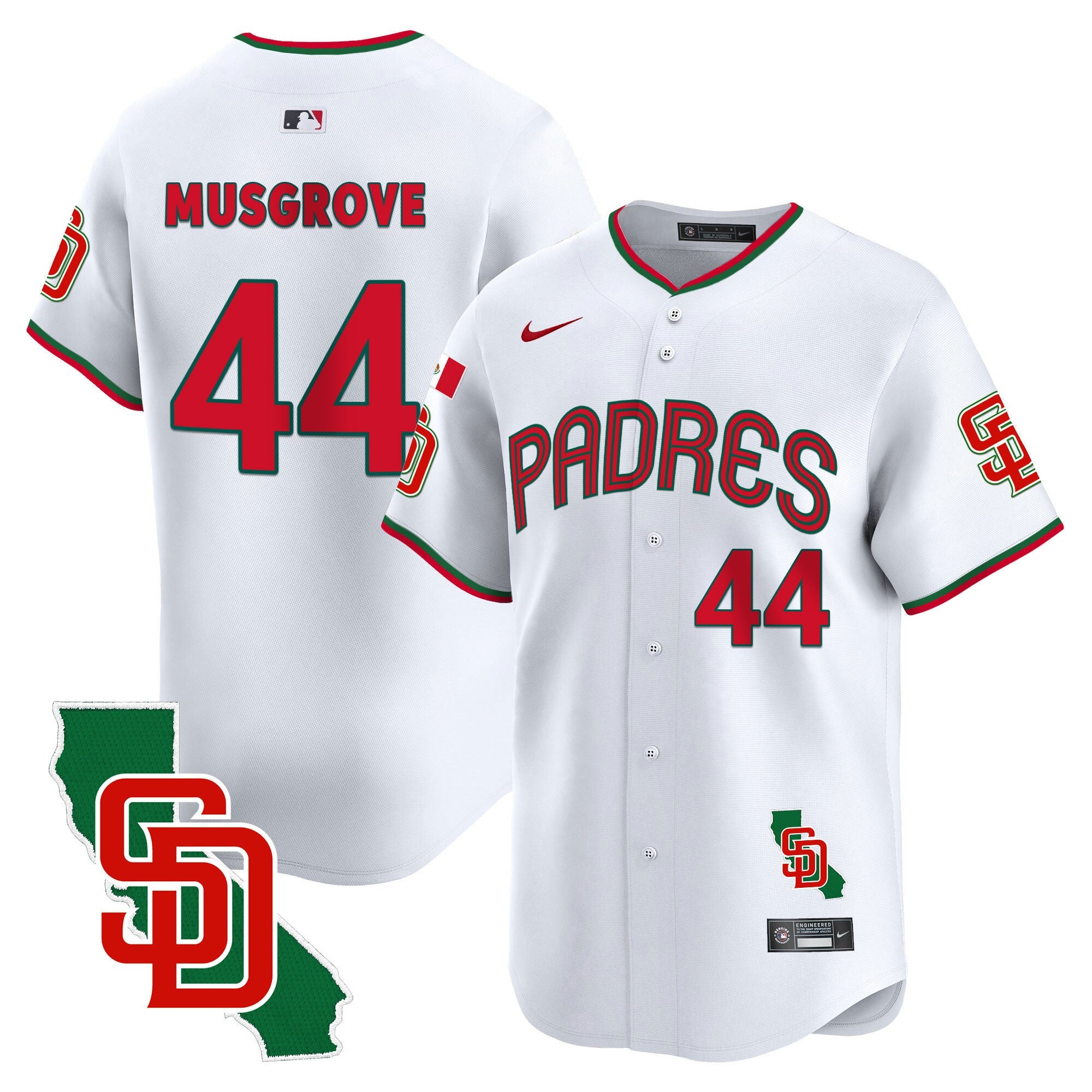 Men’s Mexico California Patch Vapor Premier Limited Jersey V4