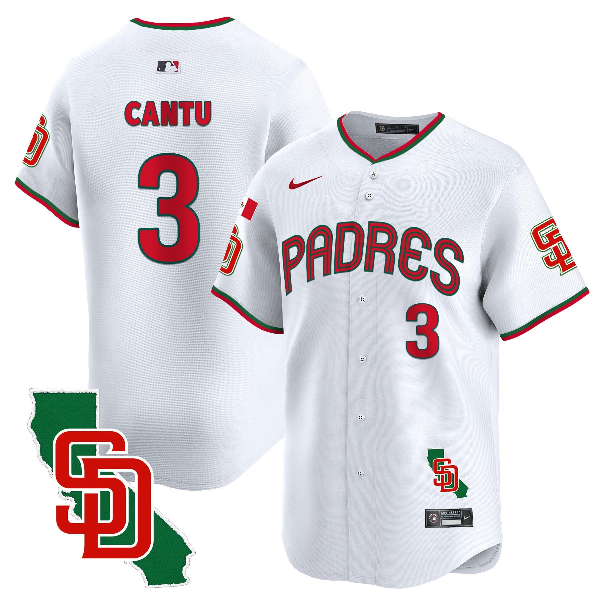 Men’s Mexico California Patch Vapor Premier Limited Jersey V4