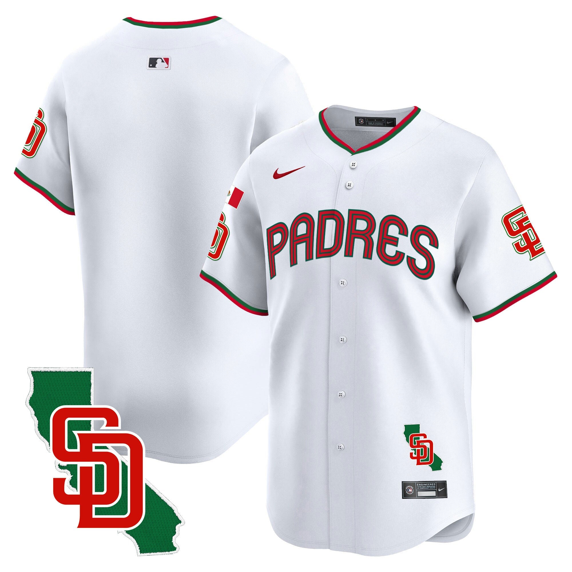 Men’s Mexico California Patch Vapor Premier Limited Jersey V4